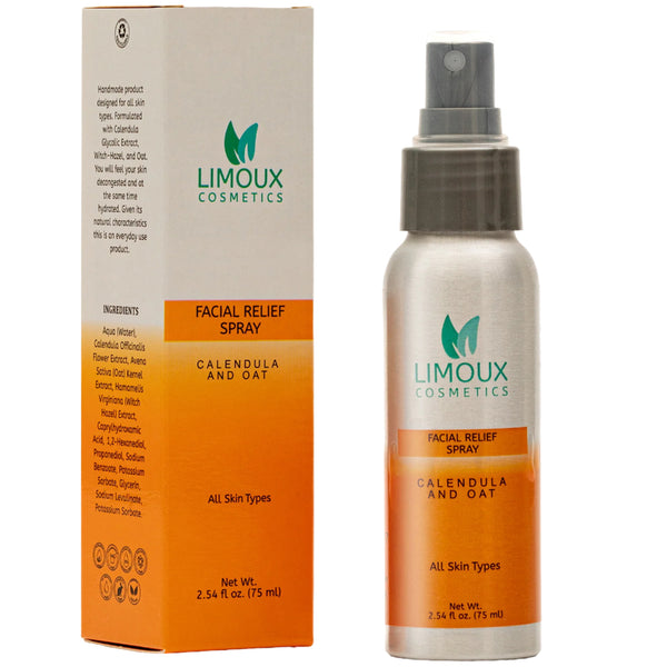 Facial Relief Spray Calendula And Oat Limoux Cosmetics  | Wholesale Makeup
