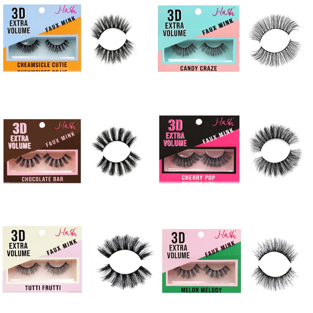 3D Extra Volume Luxurious Lashes - J.Lash | Wholesale Makeup