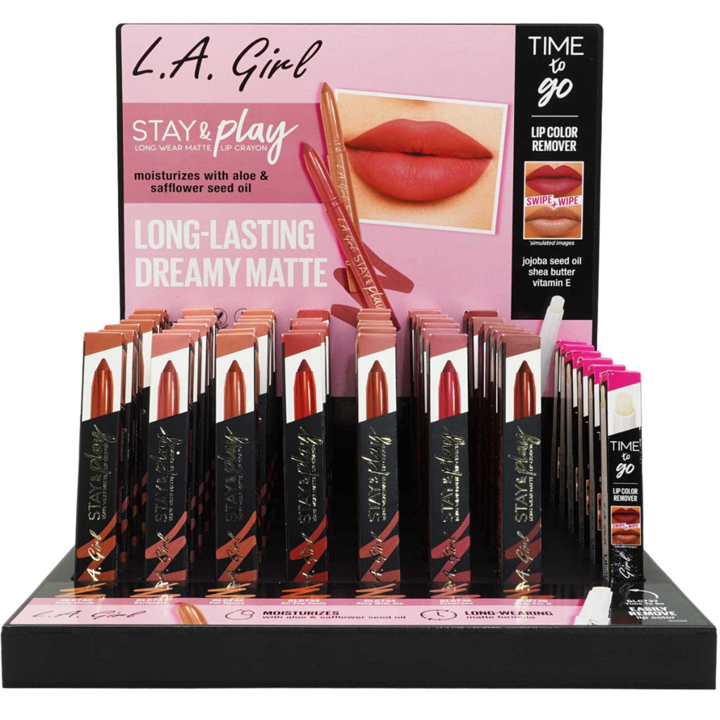 Stay & Play Matte Lip Crayon - L.A. Girl | Wholesale Makeup