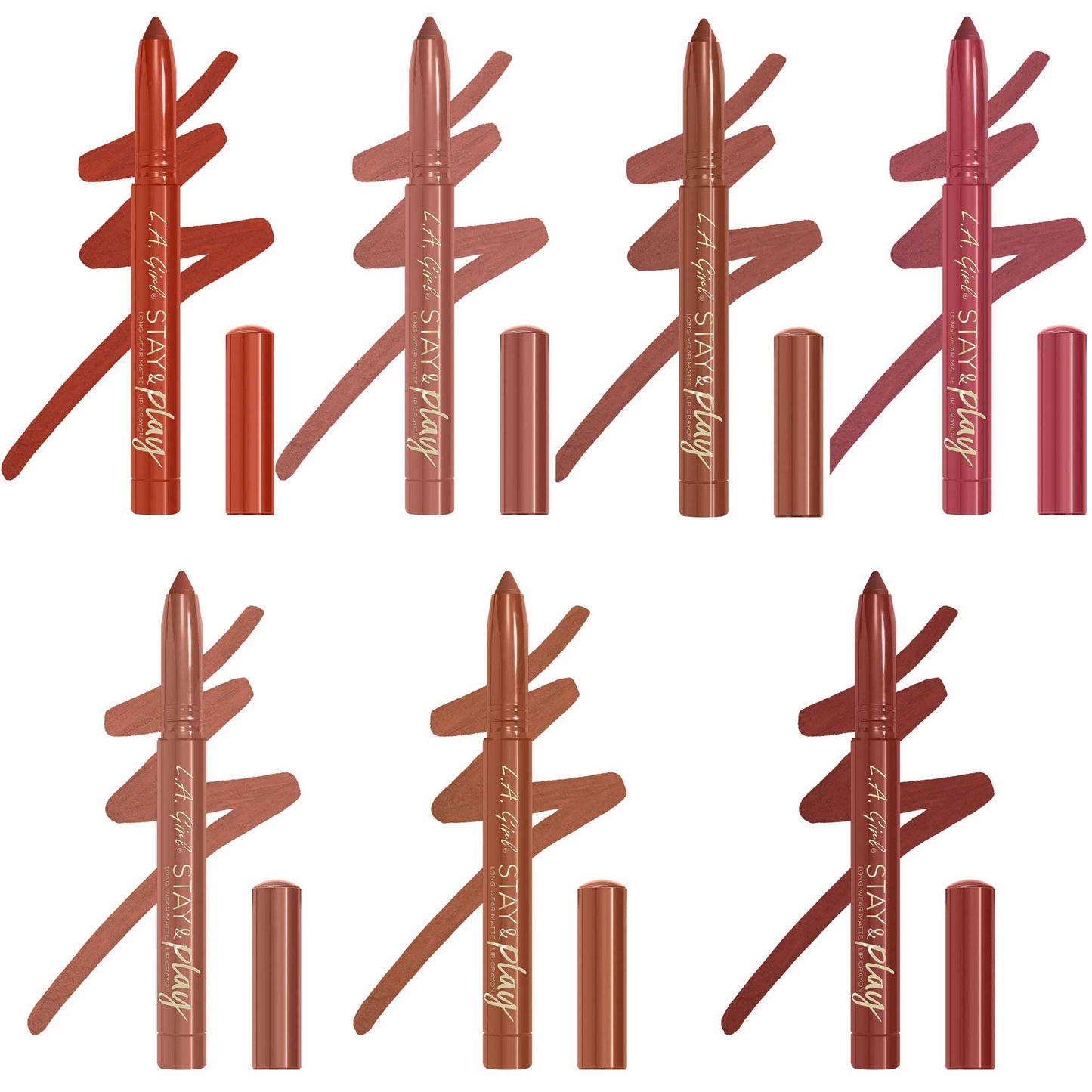 Stay & Play Matte Lip Crayon - L.A. Girl | Wholesale Makeup