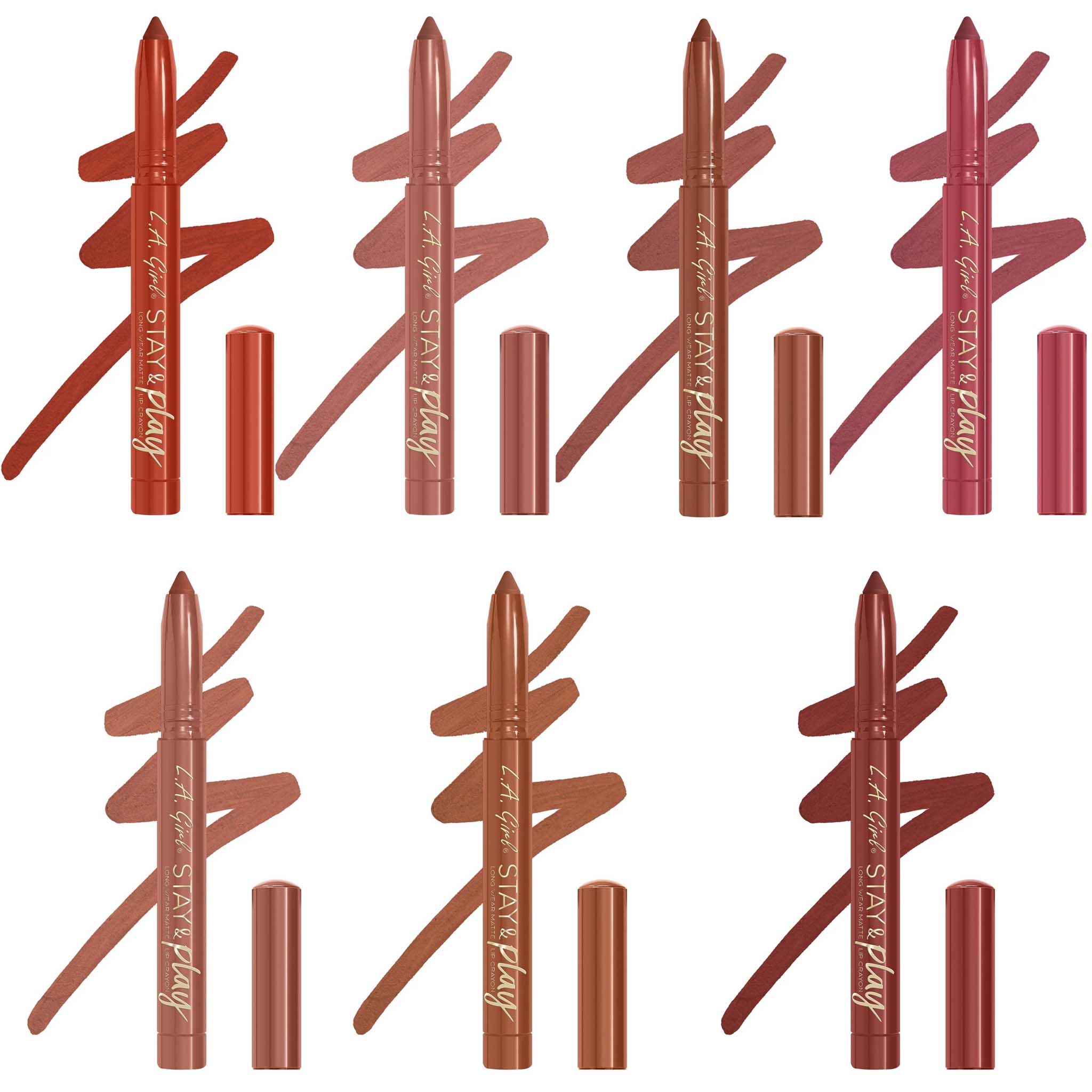 Stay & Play Matte Lip Crayon - L.A. Girl | Wholesale Makeup