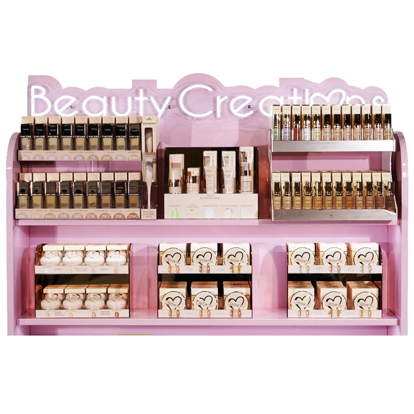 4ft Pink Heart Beauty Creations | Wholesale Makeup