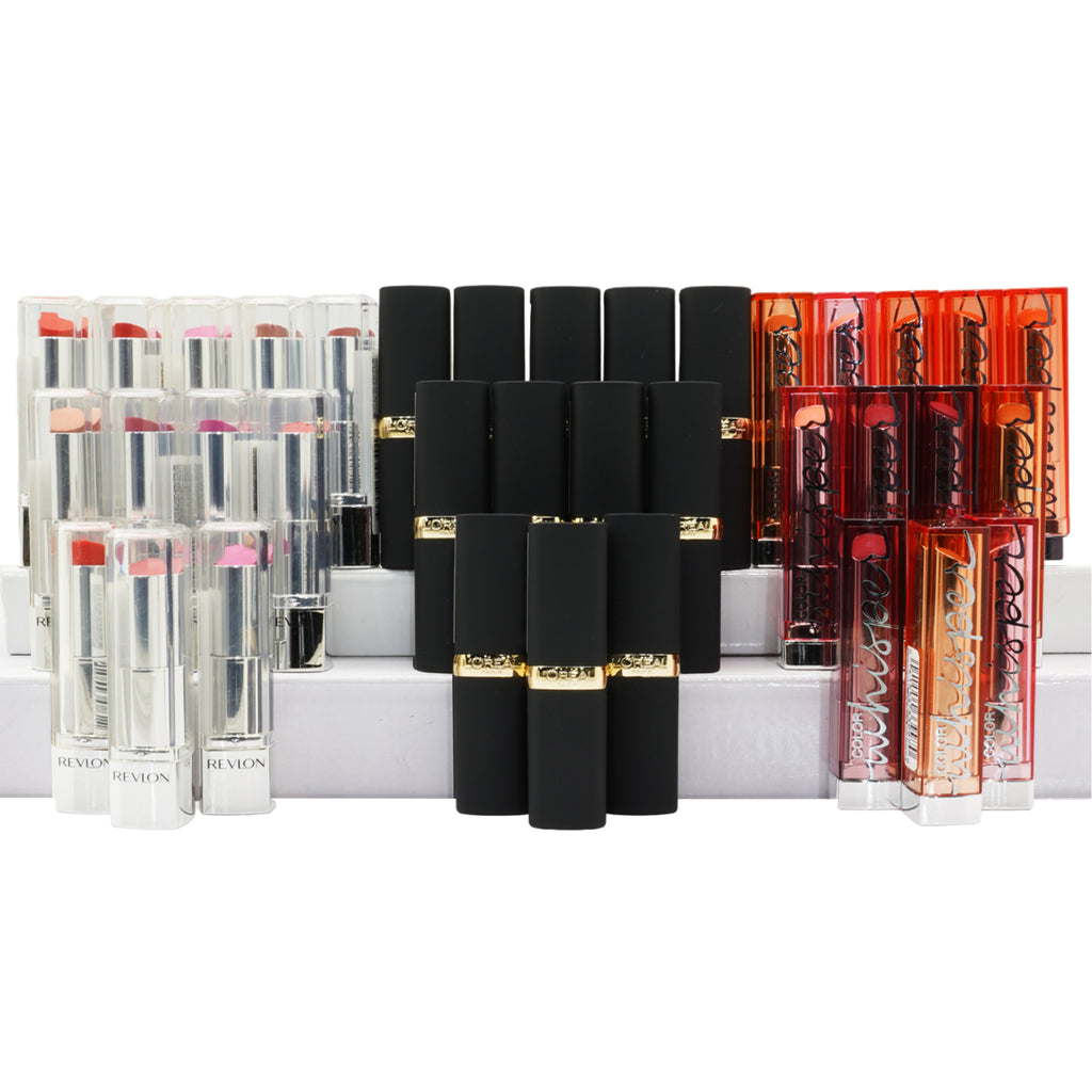 Assorted Revlon - Maybelline - Loreal Lipstick | Wholesale Makeup