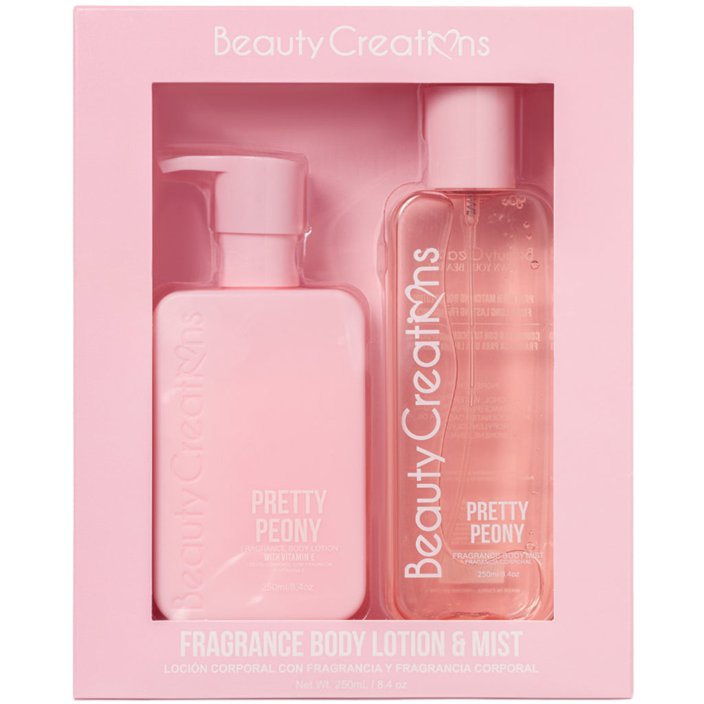 Fragrance Body Lotion & Mist Pretty Peony | Wholesale Makeup