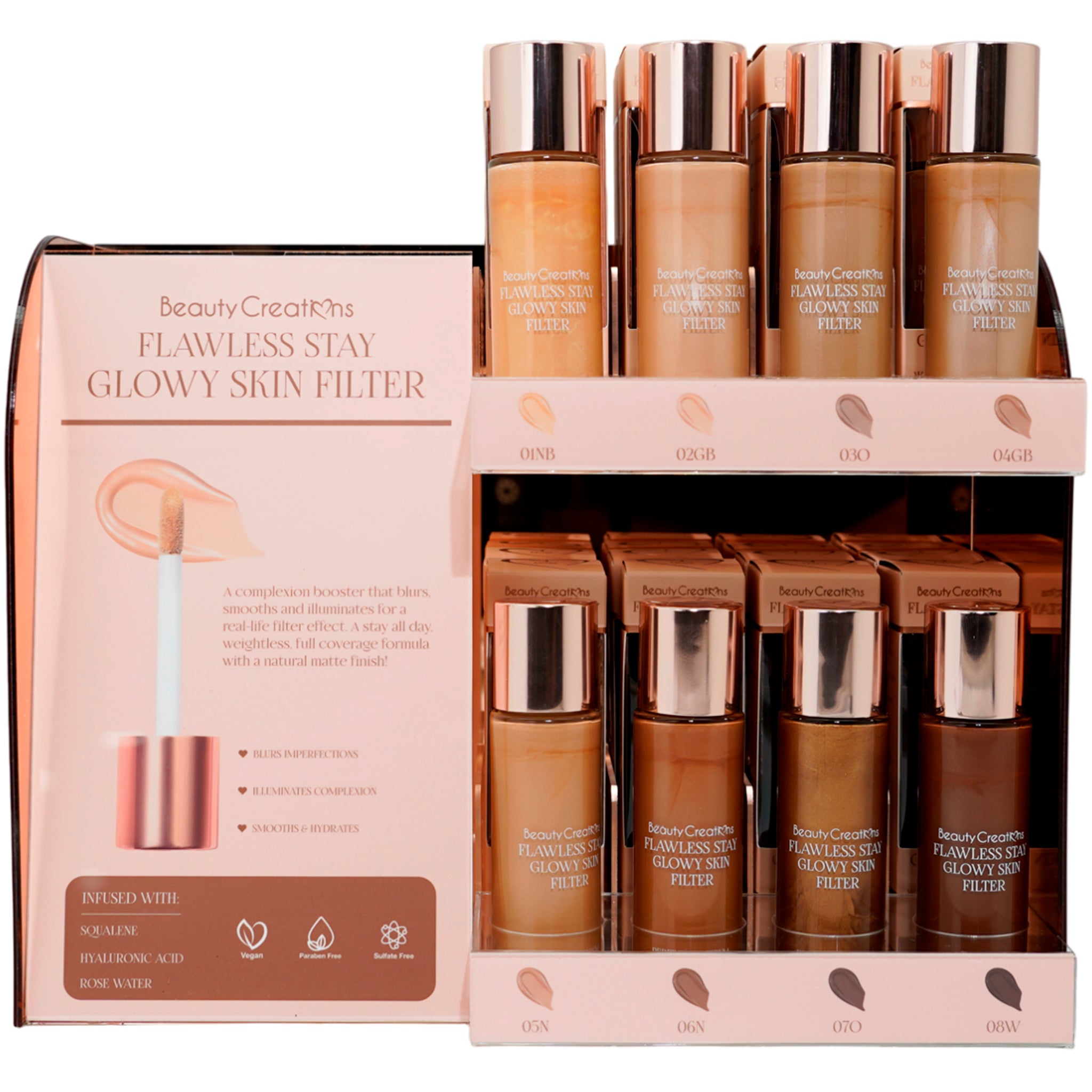 CREATION OF BEAUTY フォトンビューティー Flawless Stay Glowy Skin Filter - Beauty Creations | Wholesale Makeup