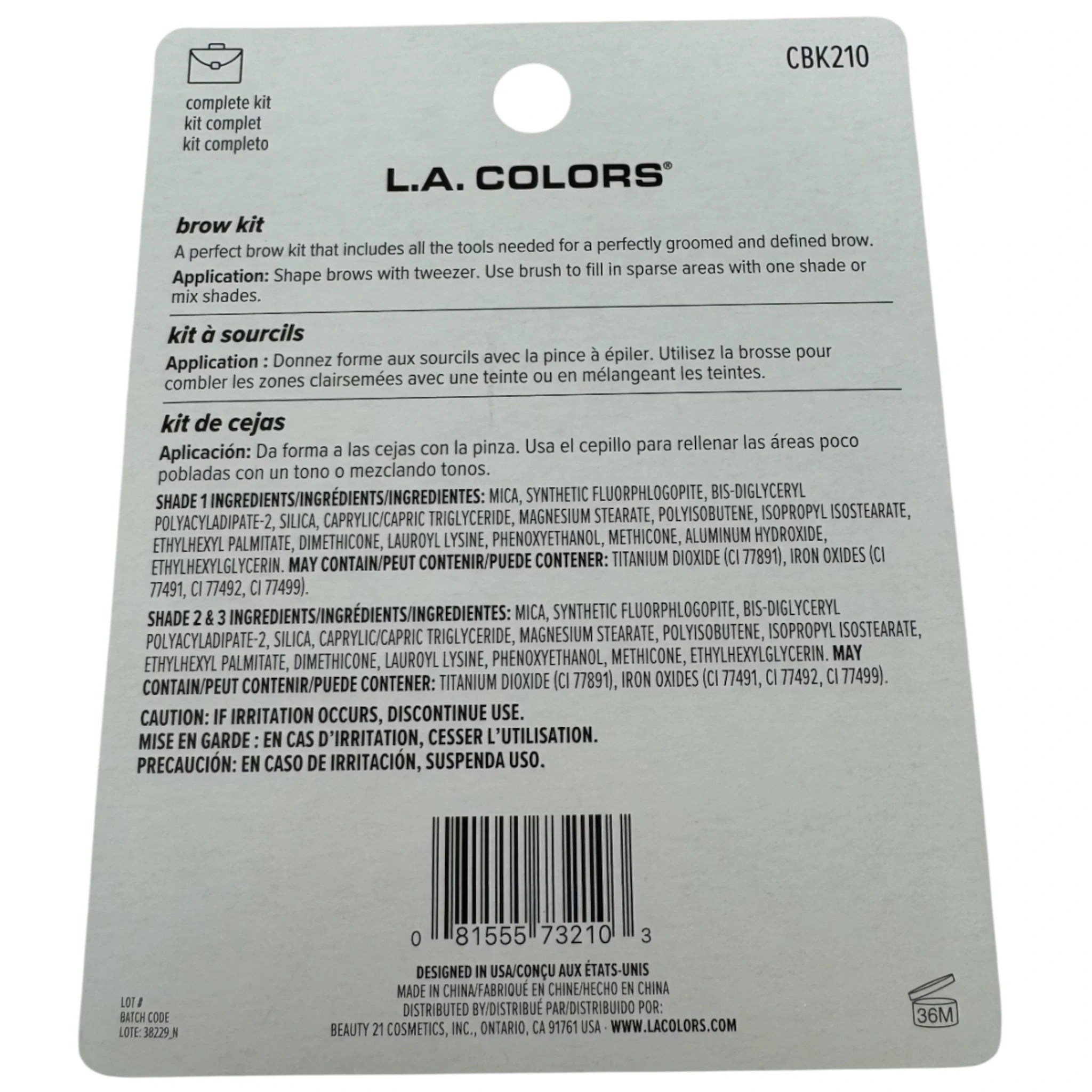 Ultimate Brow Kit - L.A. Colors | Wholesale Makeup