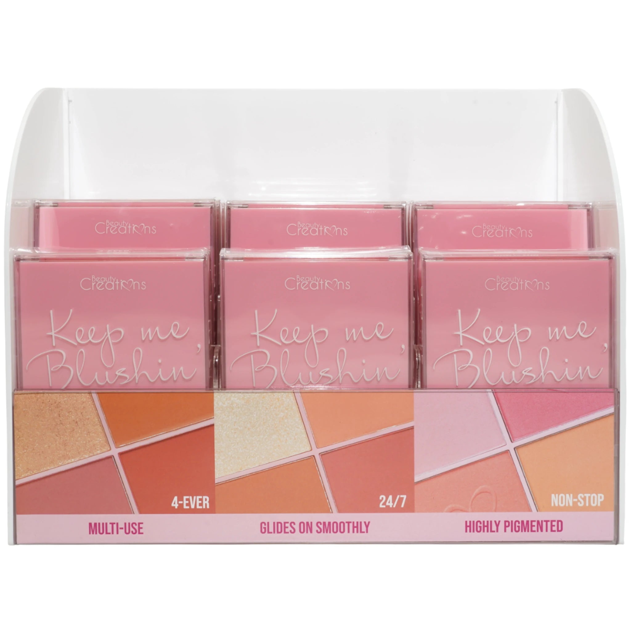 Beauty Creations Keep Me Blushing Blush - Blush And Highlight - Wholesale Display 18 Units + Tester (BKMD)