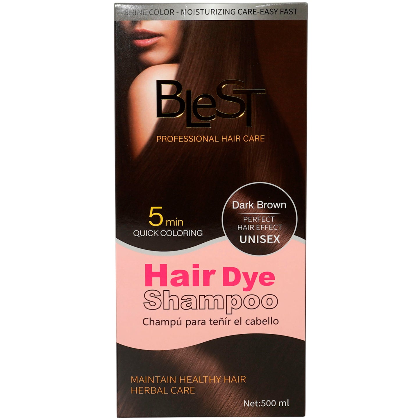 Hair Dye Shampoo Dark Brown - Blest | Wholesale Makeup