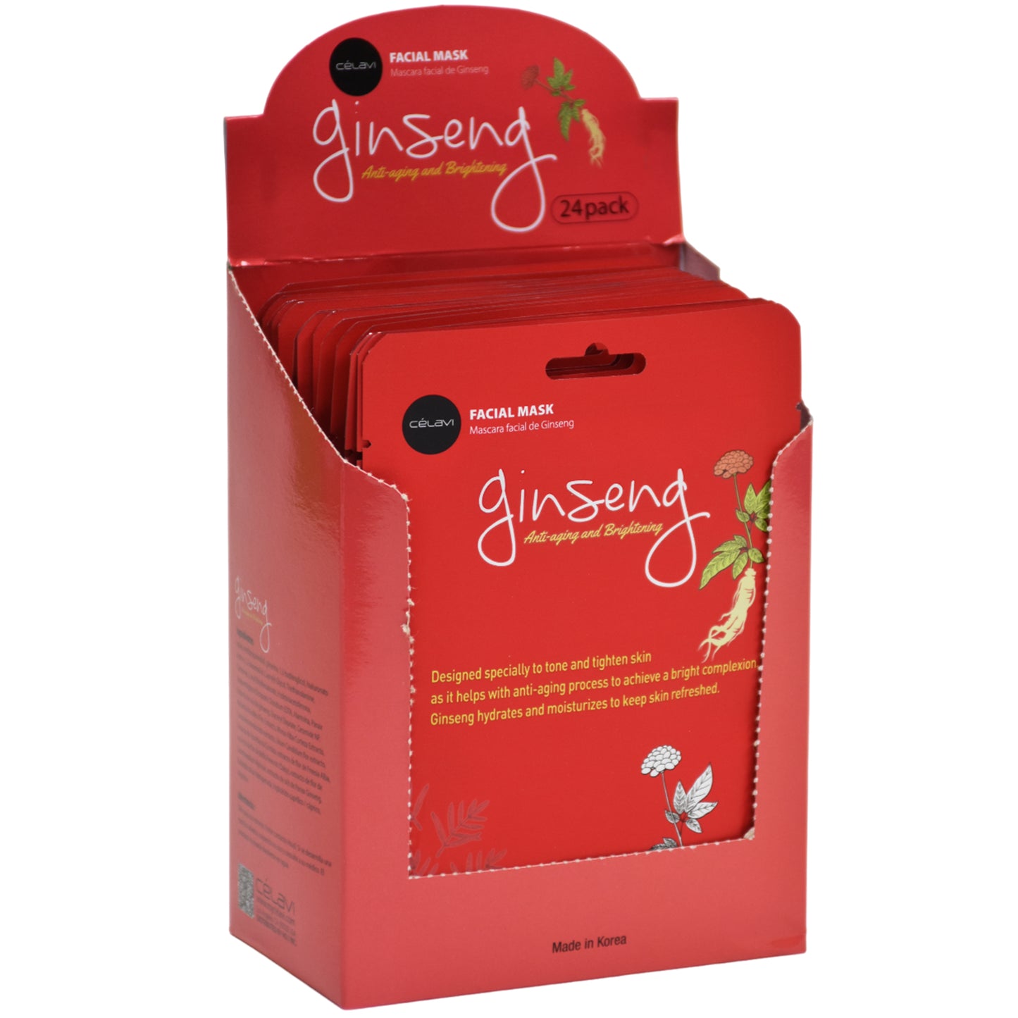 Ginseng Facial Mask - Celavi | Wholesale Makeup