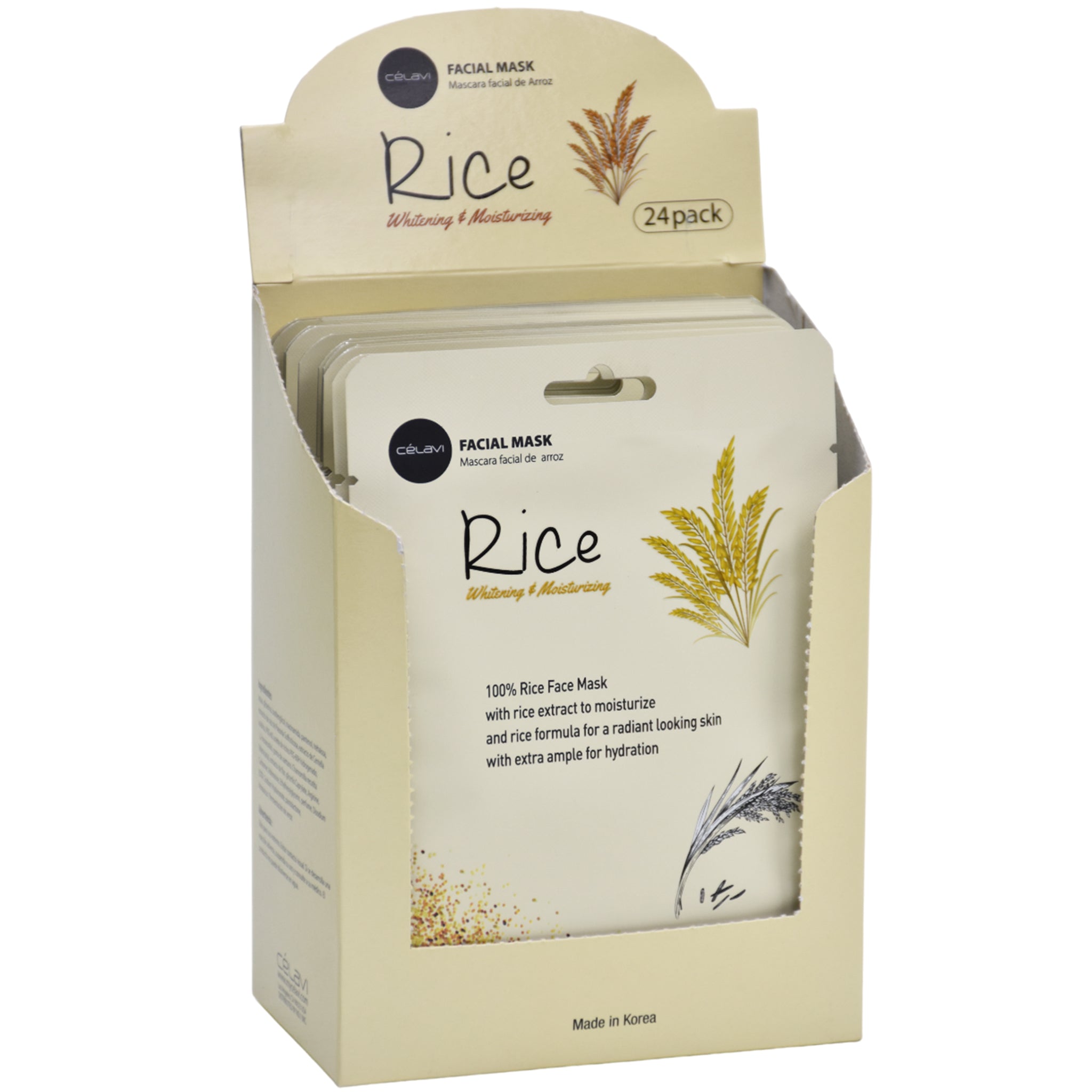 Rice Facial Mask - Celavi | Wholesale Makeup
