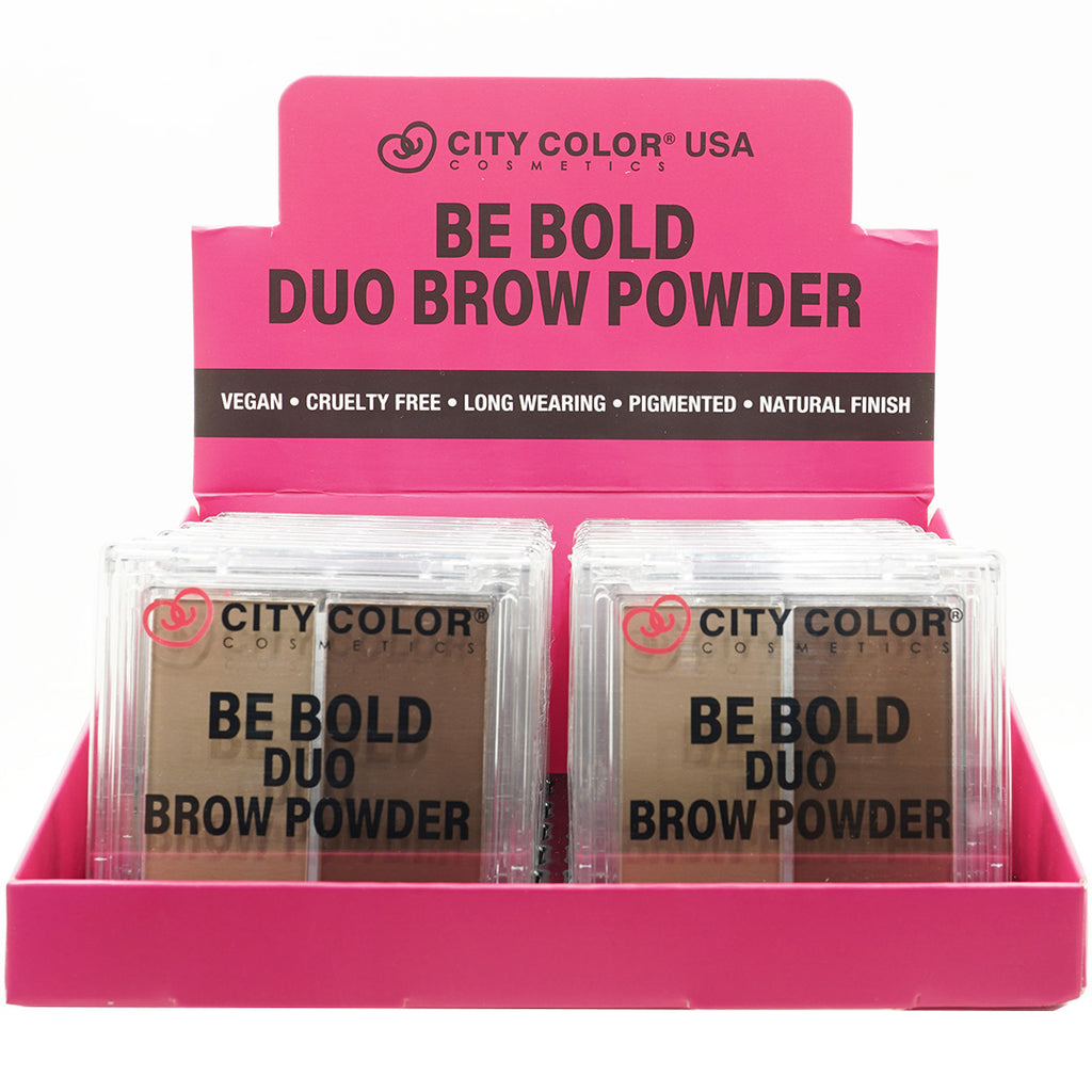Be Bold Duo Brow Powder Taupe - City Color | Wholesale Makeup