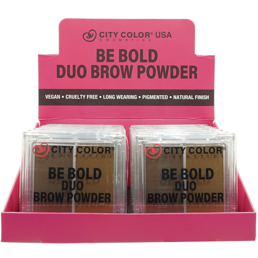 Be Bold Duo Brow Powder Sepia - City Color | Wholesale Makeup
