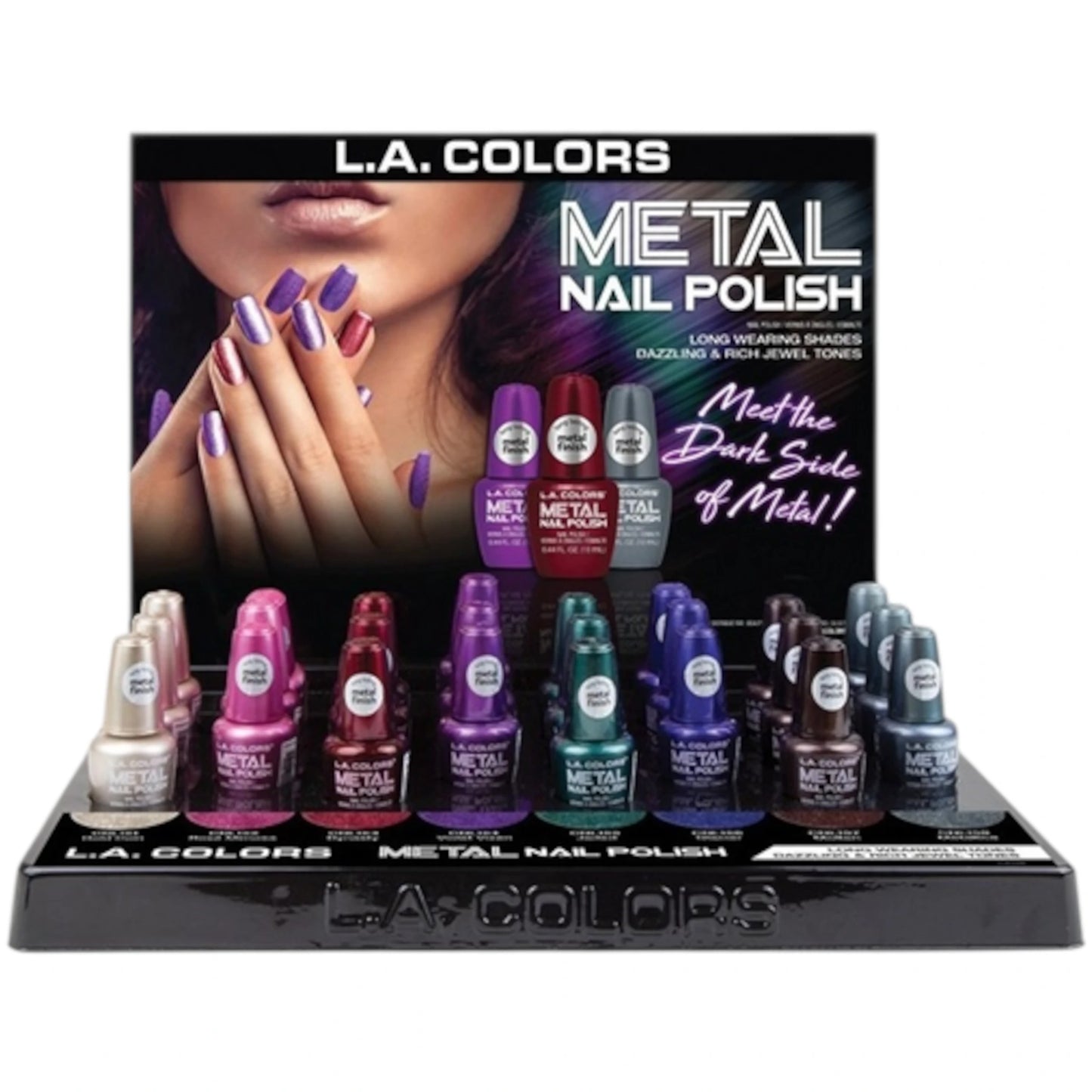 Dark Metal Nail Polish - L.A. Colors | Wholesale Makeup