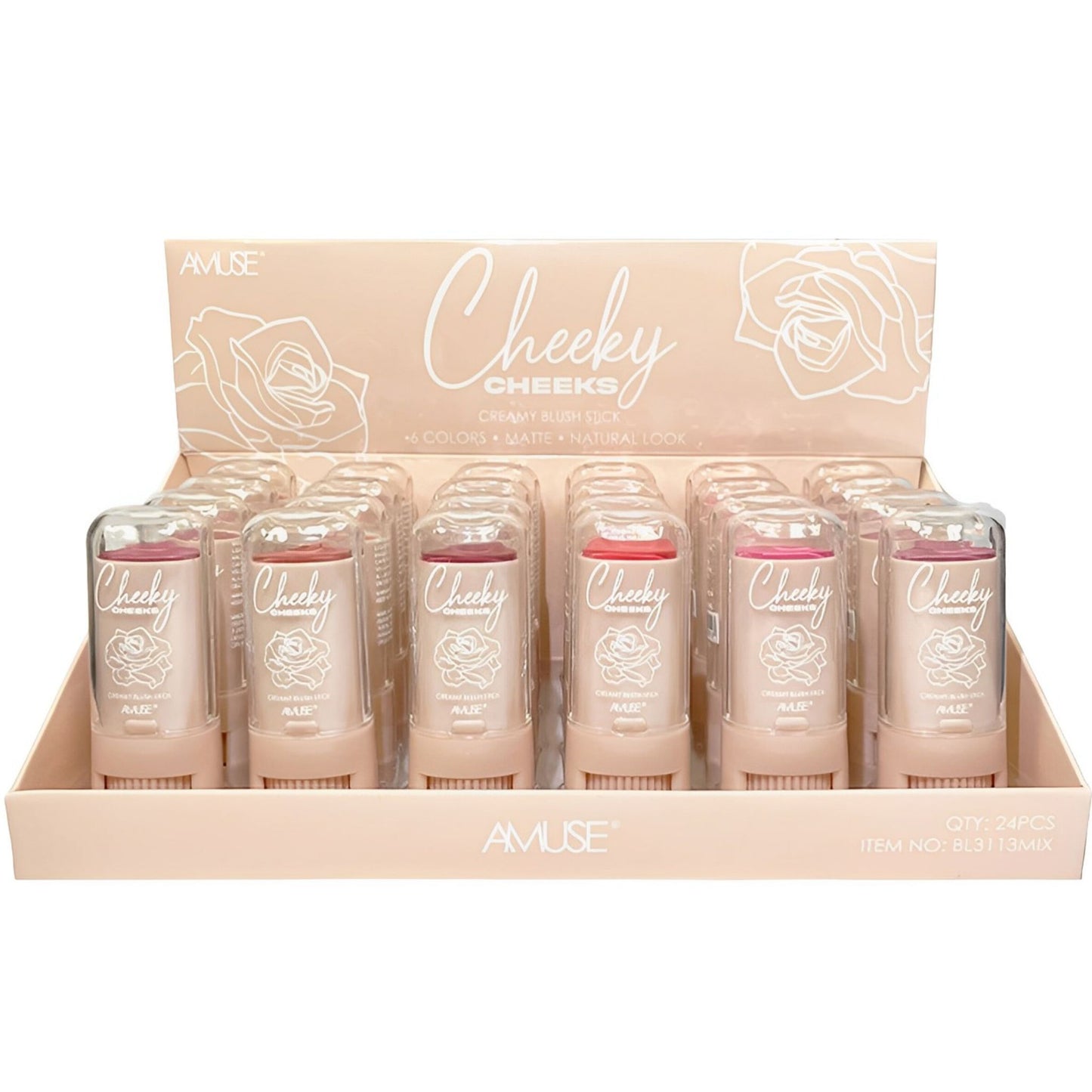 Cheeky Cheeks Blush Stick - Amuse | Wholesale Makeup