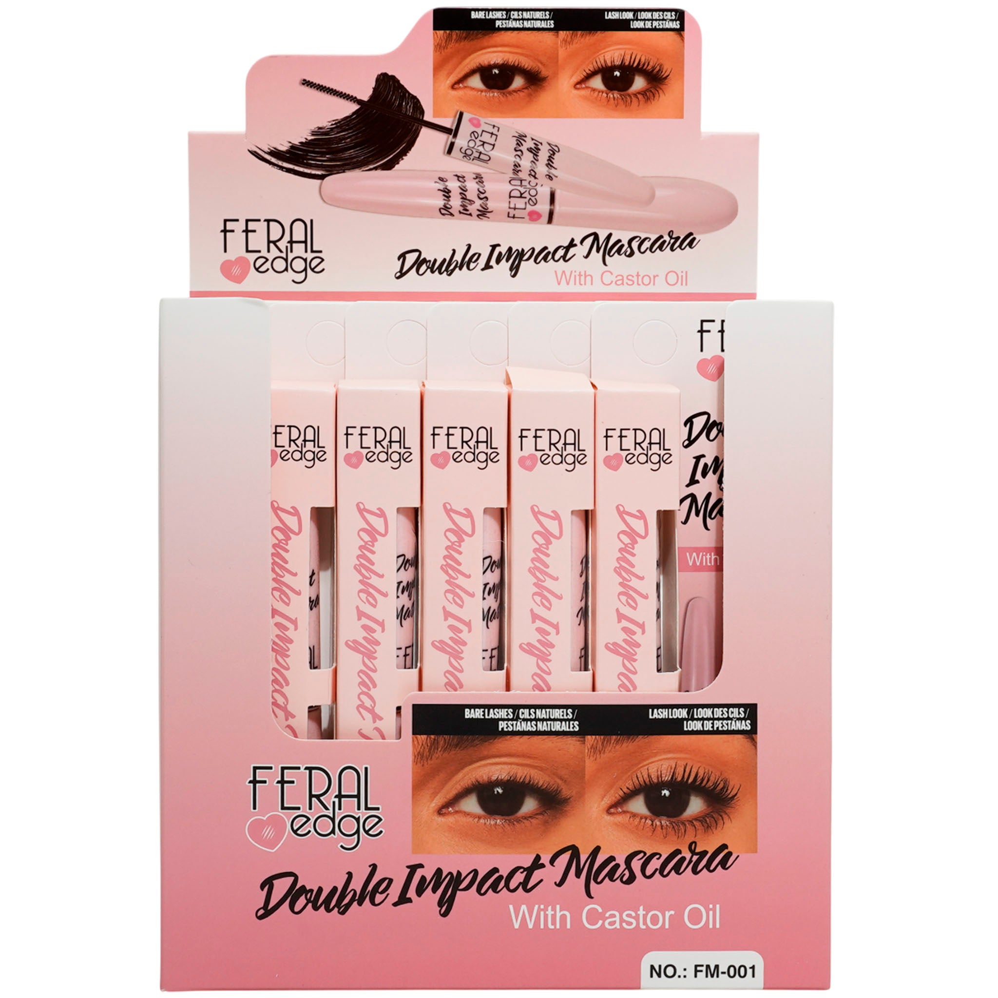 Double Impact Mascara With Castor Oi - Feral Edge | Wholesale Makeup
