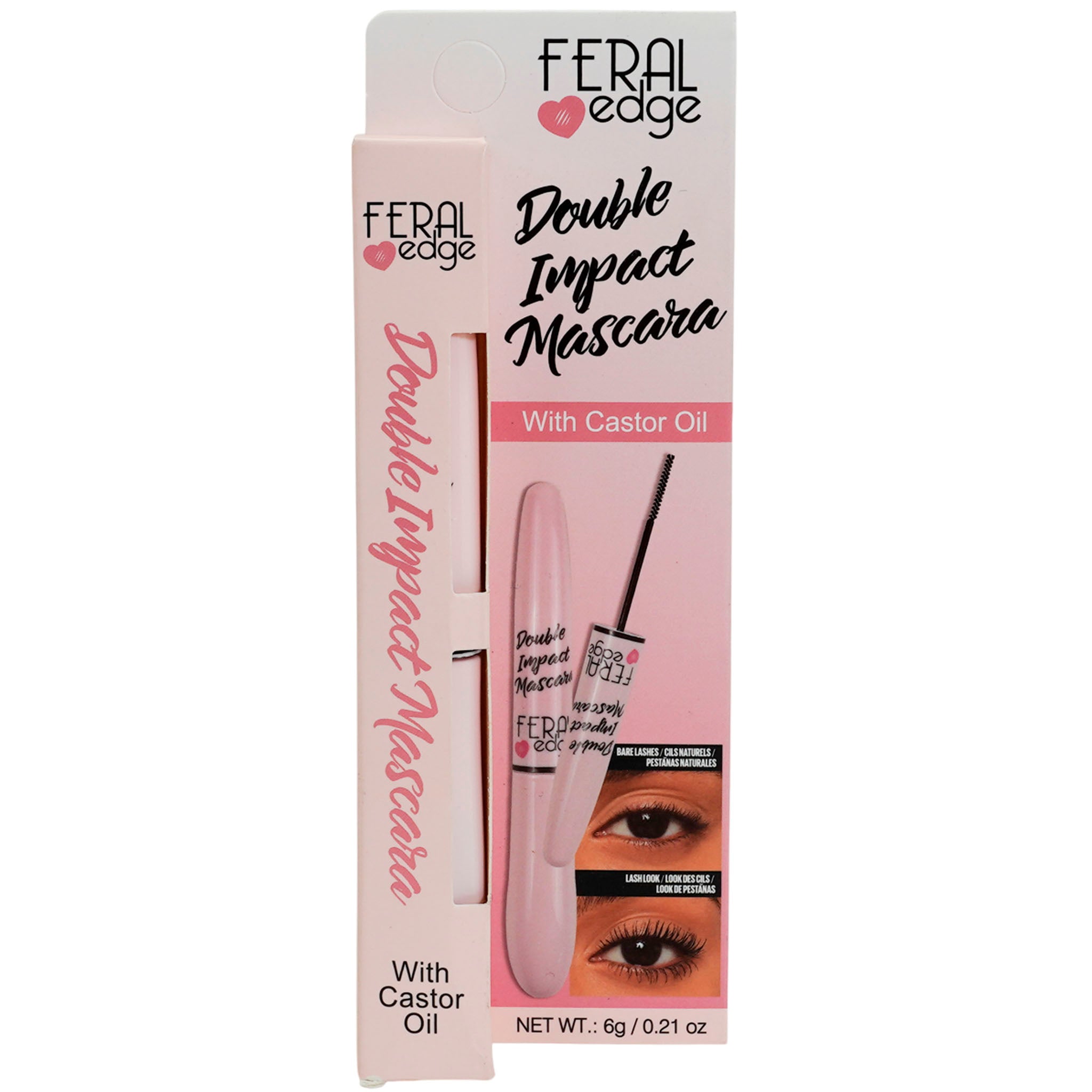 Double Impact Mascara With Castor Oi - Feral Edge | Wholesale Makeup