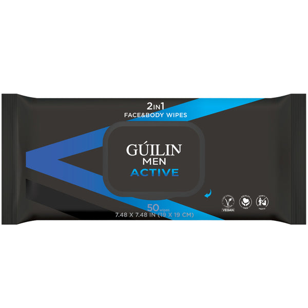 Men Active Face & Body Wipes Guilin | Wholesale Makeup