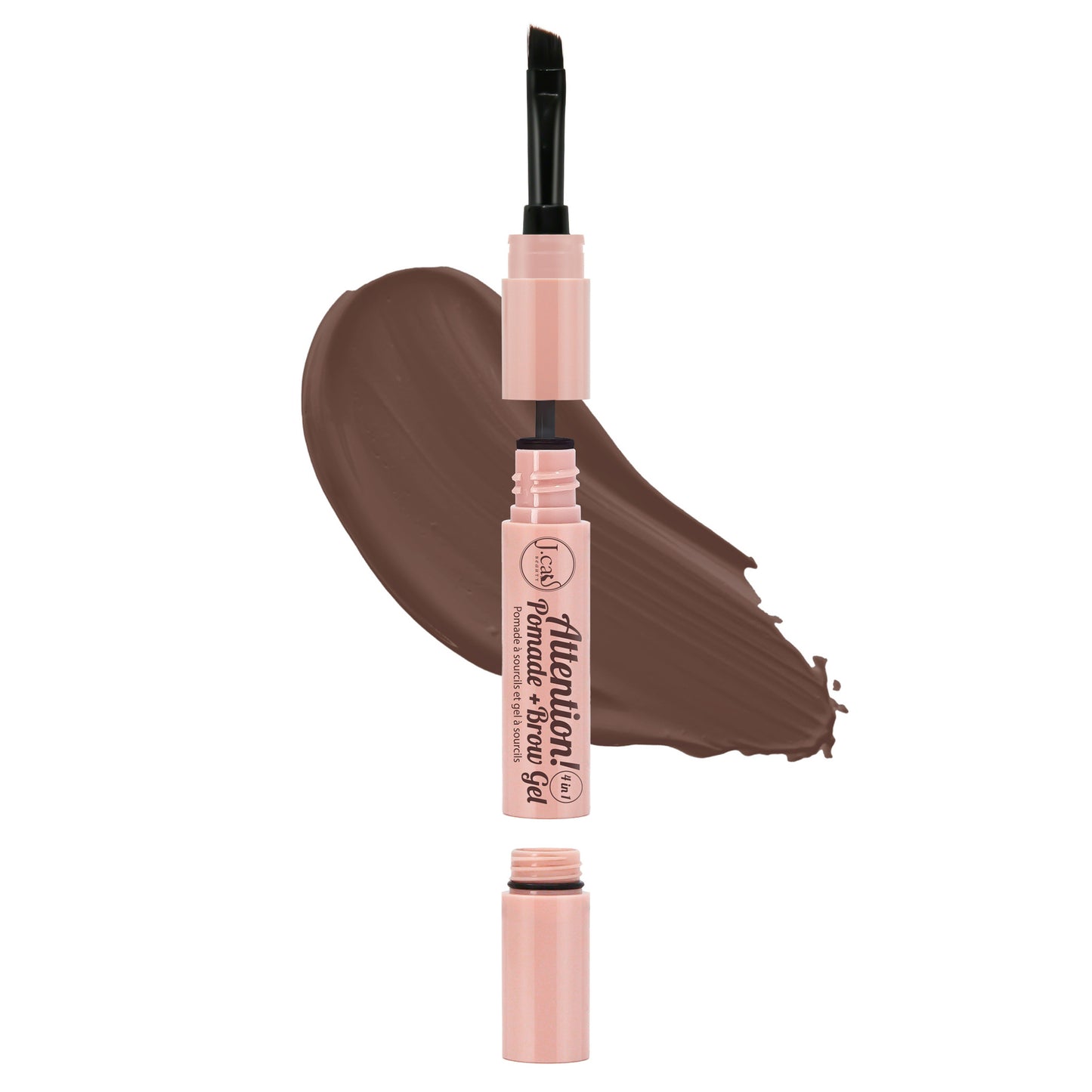 4 In 1 - Pomade + Brow Gel Dark Brown | Wholesale Makeup