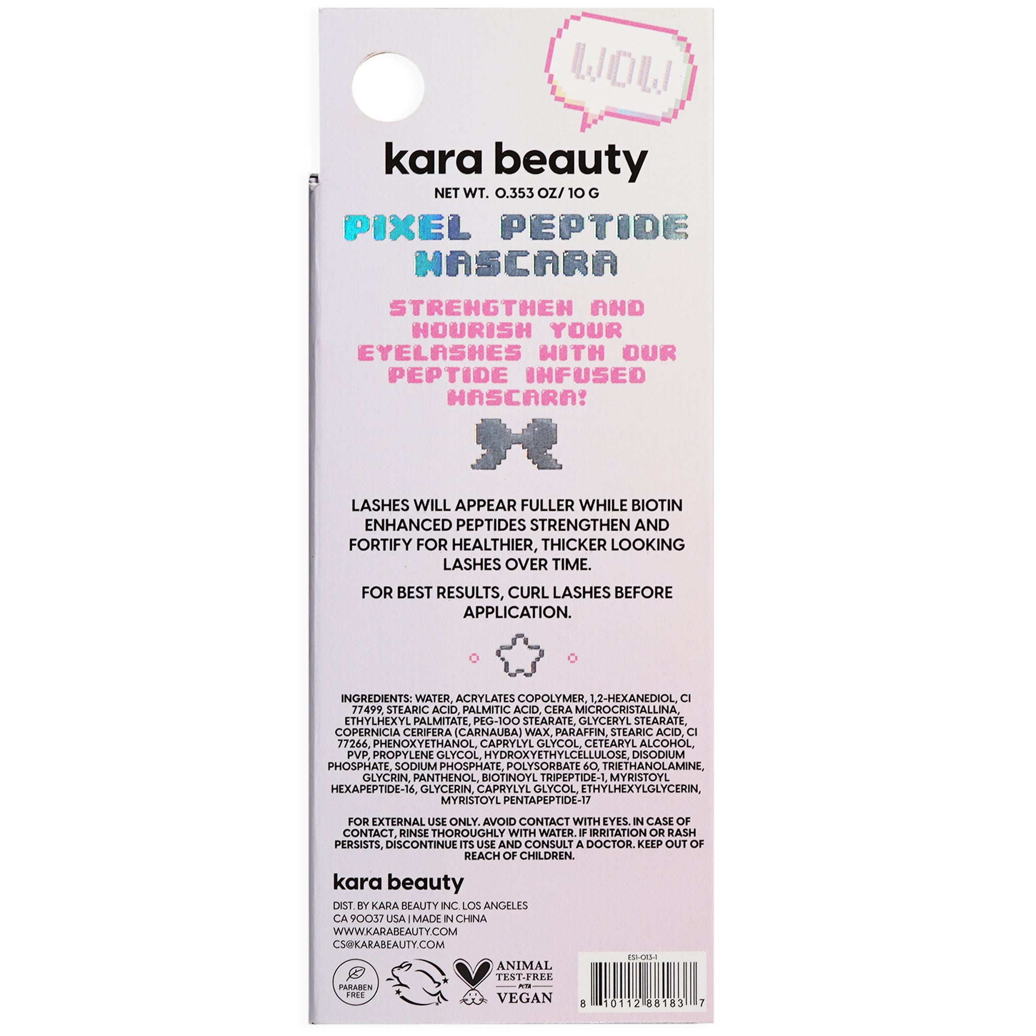 Pixel Peptide Mascara Kara Beauty | Wholesale Makeup