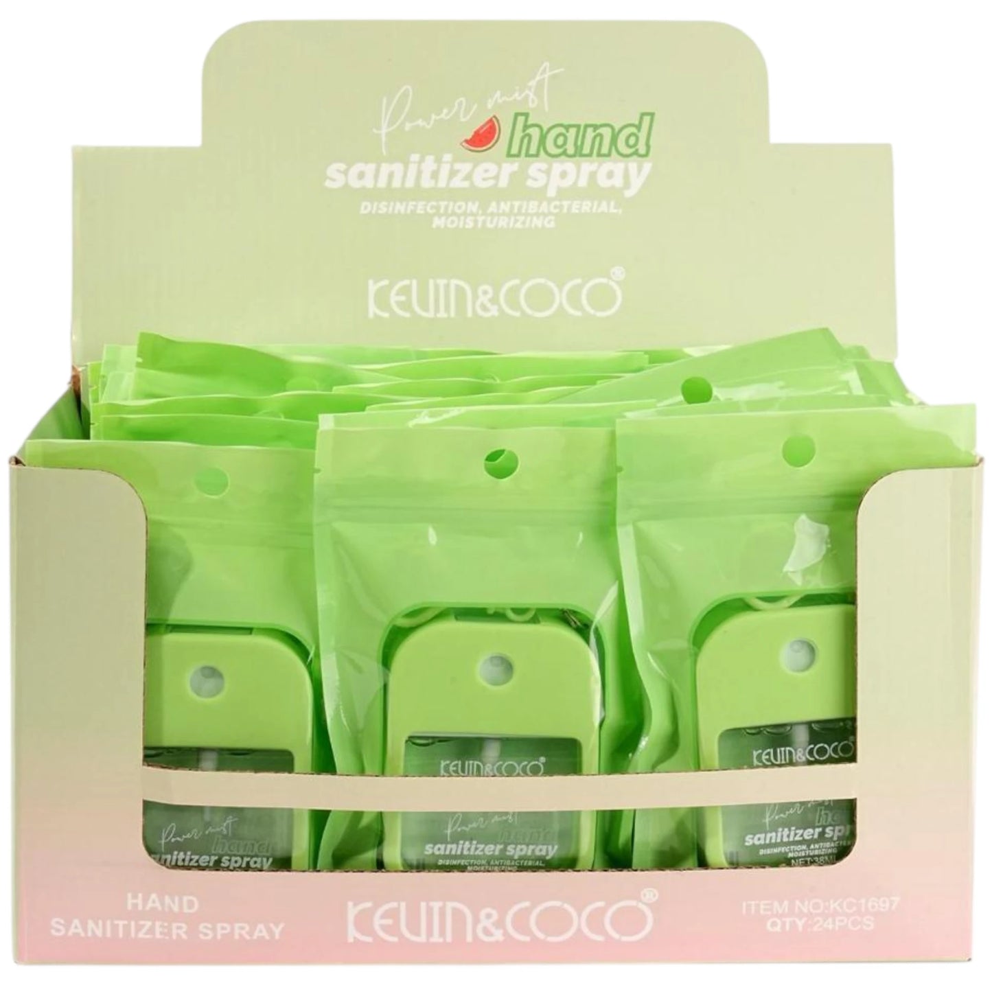 Hand Sanitizer Spray Watermelon Kevin & Coco | Wholesale Makeup