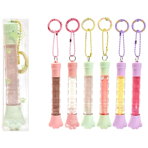 Paw Keychain Lip Oil - Kevin & Coco | Wholesale Makeup