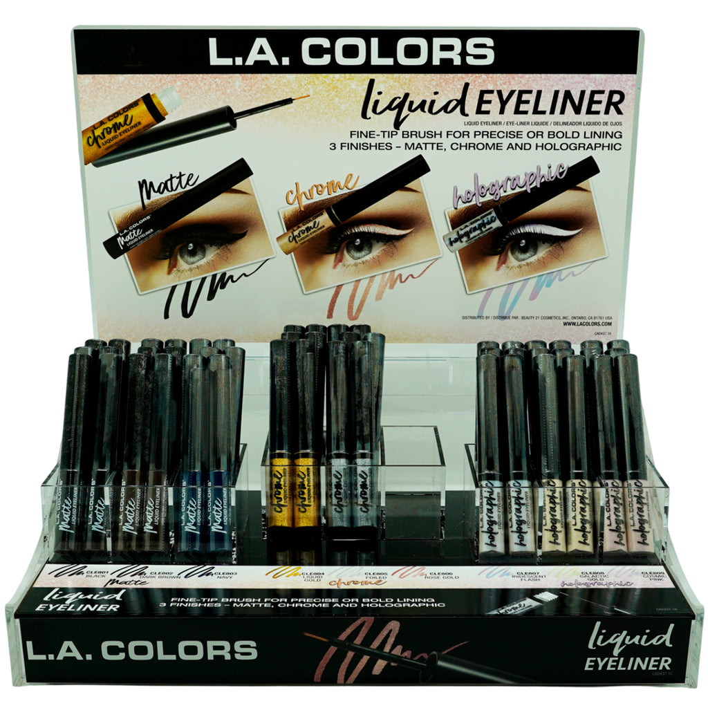 Liquid Eyeliner Collection - L.A. Colors | Wholesale Makeup 