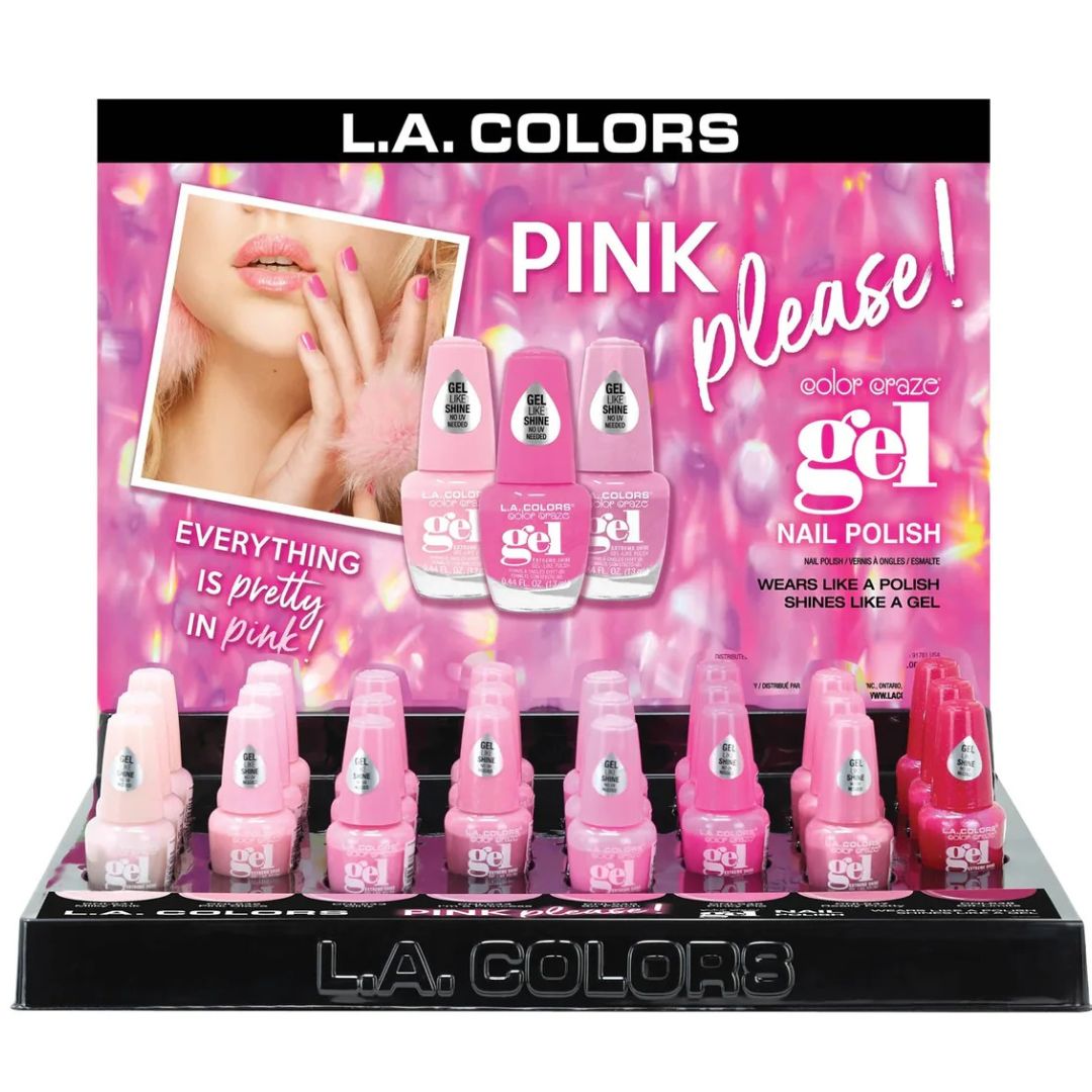 Pink Please Fel Polish - L.A. Colors | Wholesale Makeup