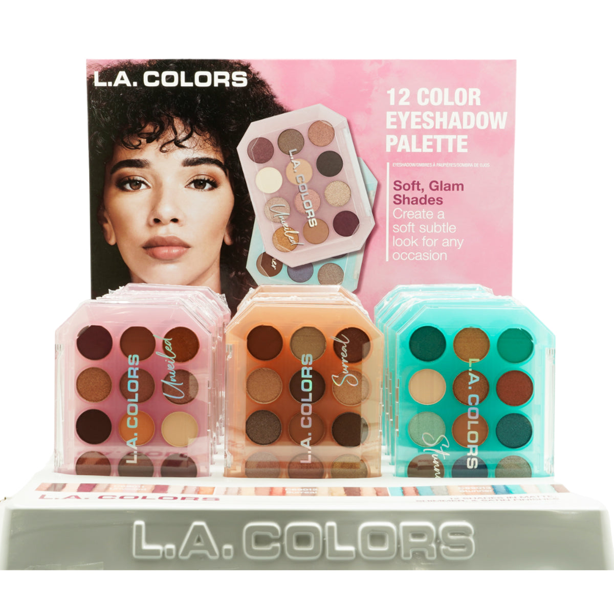 30221d Color 12 Color Eyeshadow Palette - L.A. Colors | Wholesale Makeup ...