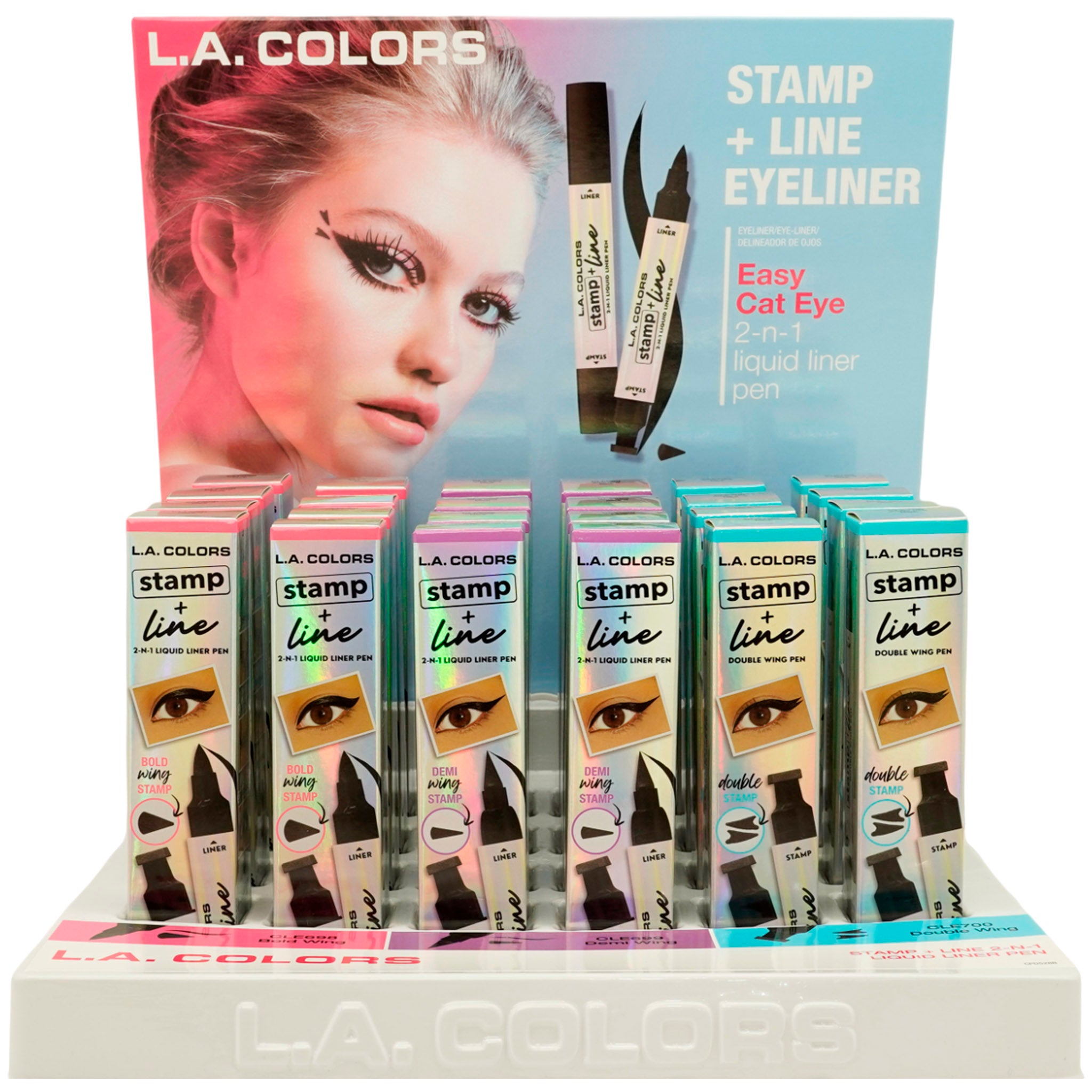 Stamp + Line Eyeliner - L.A. Colors | Wholesale Makeup
