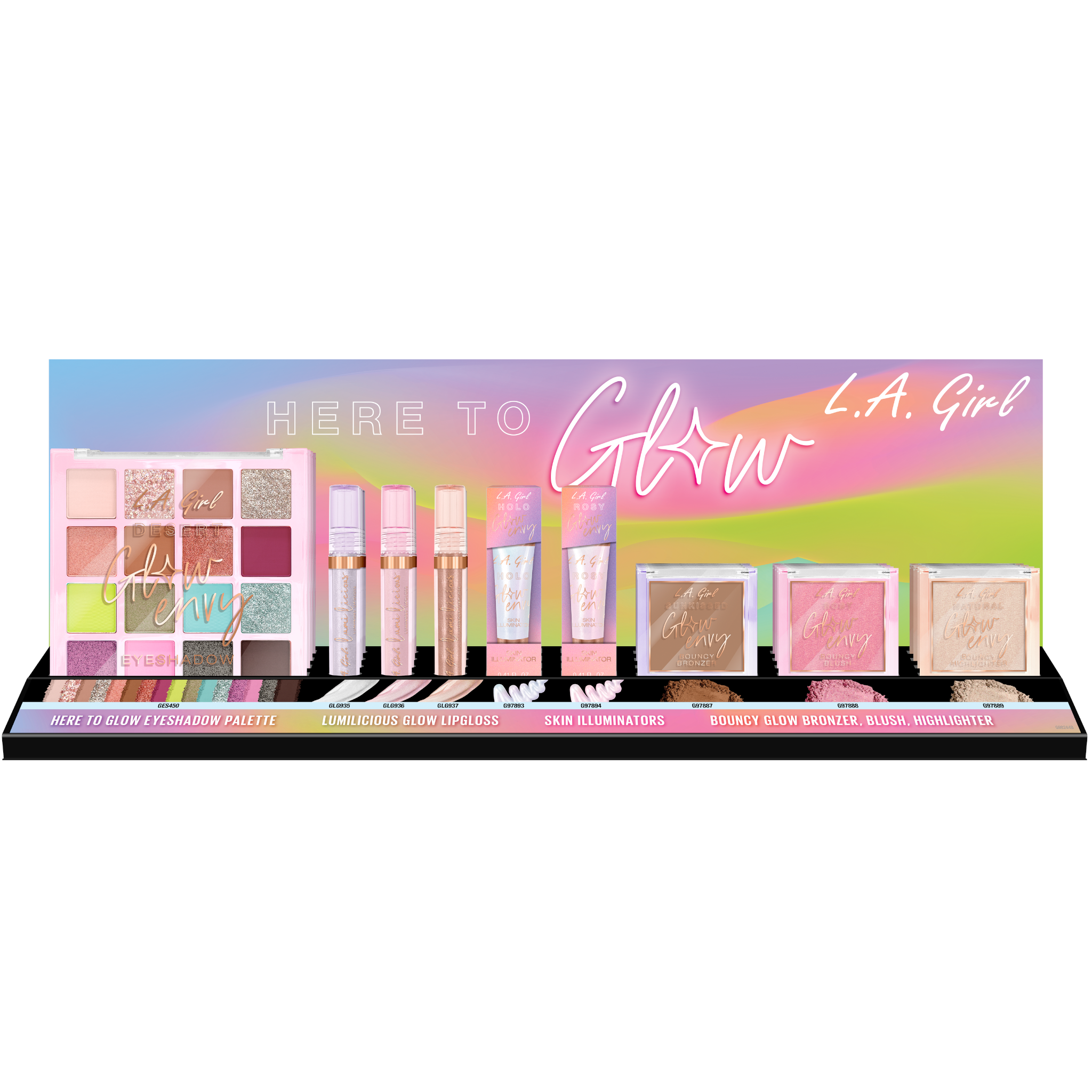 L.A. Girl Here To Glow - Wholesale Display 36 Units (G98244)