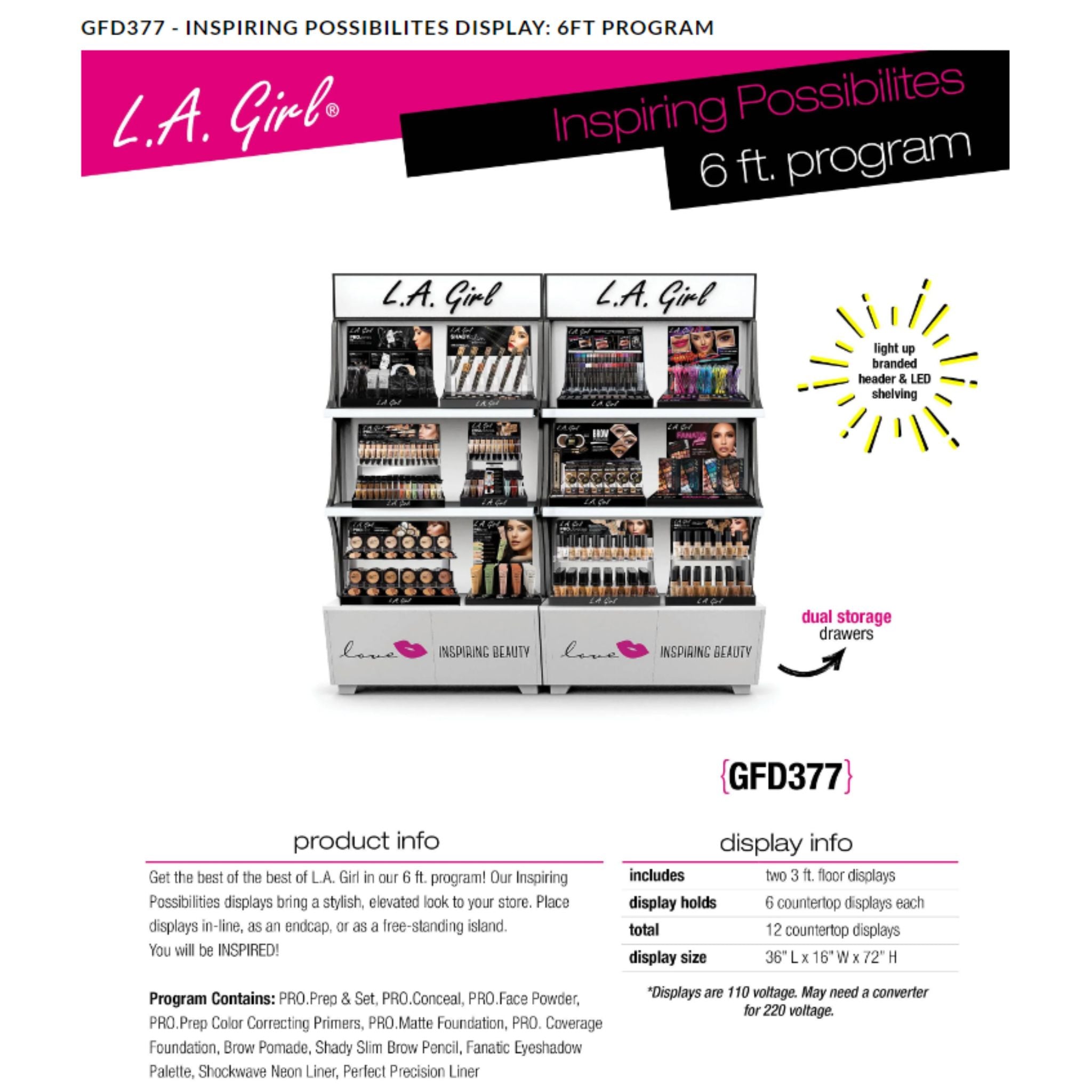 Inspiring Possibilities 6FT Floor Program | Wholesale Makeup