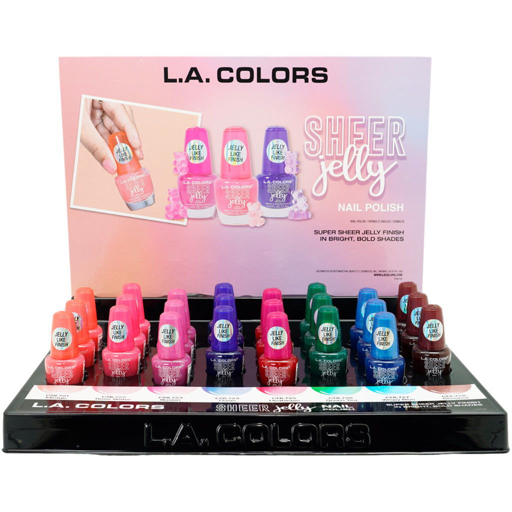 Sheer Jelly Polish L.A. Colors | Wholesale Makeup