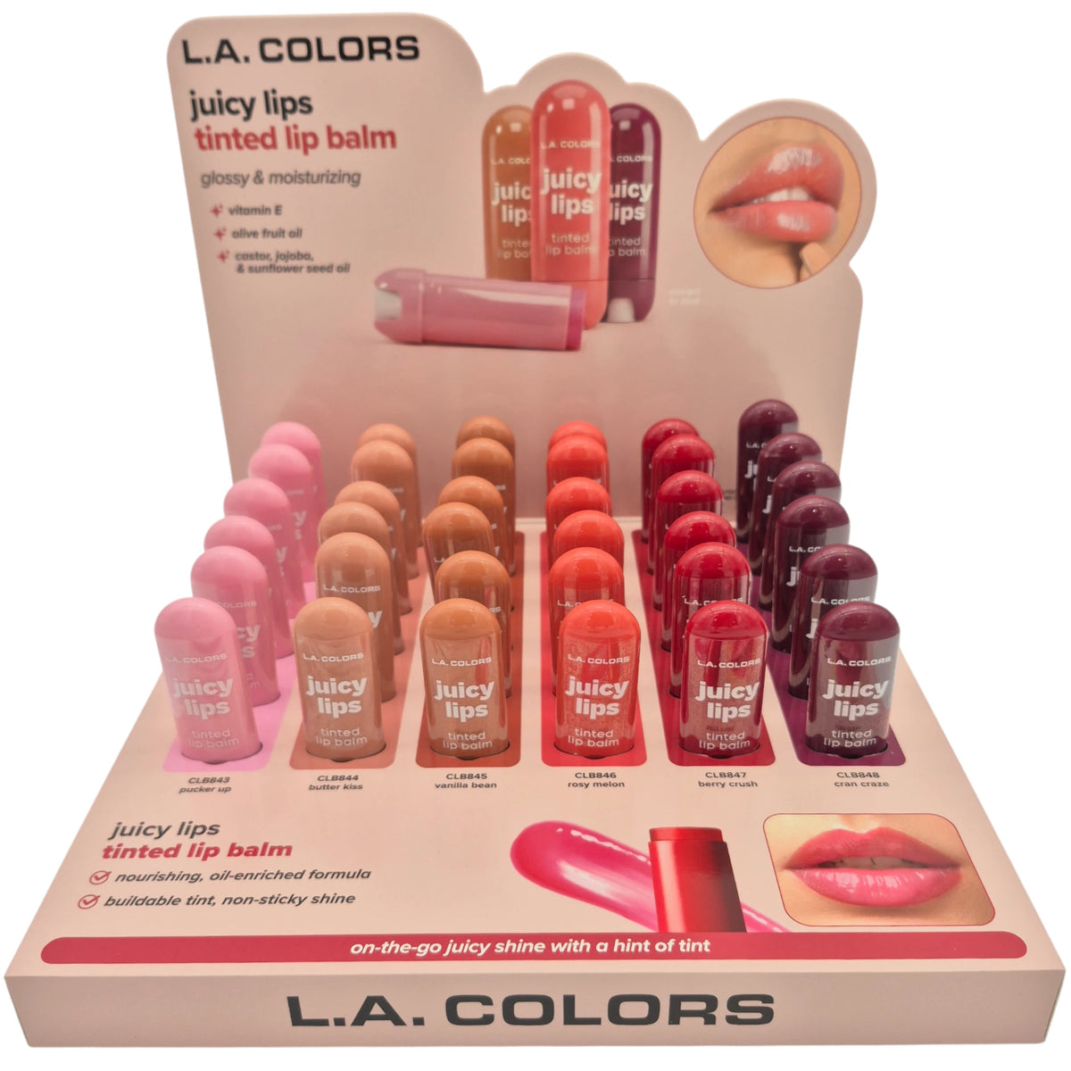 Juicy Lips - Tinted Lip Balm L.A. Colors | Wholesale Makeup