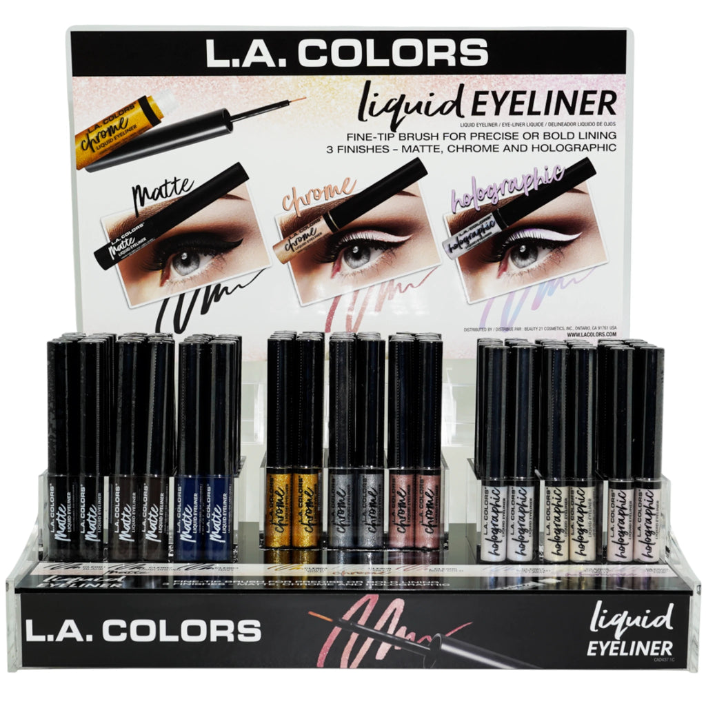 Liquid Eyeliner Collection - L.A. Colors | Wholesale Makeup 