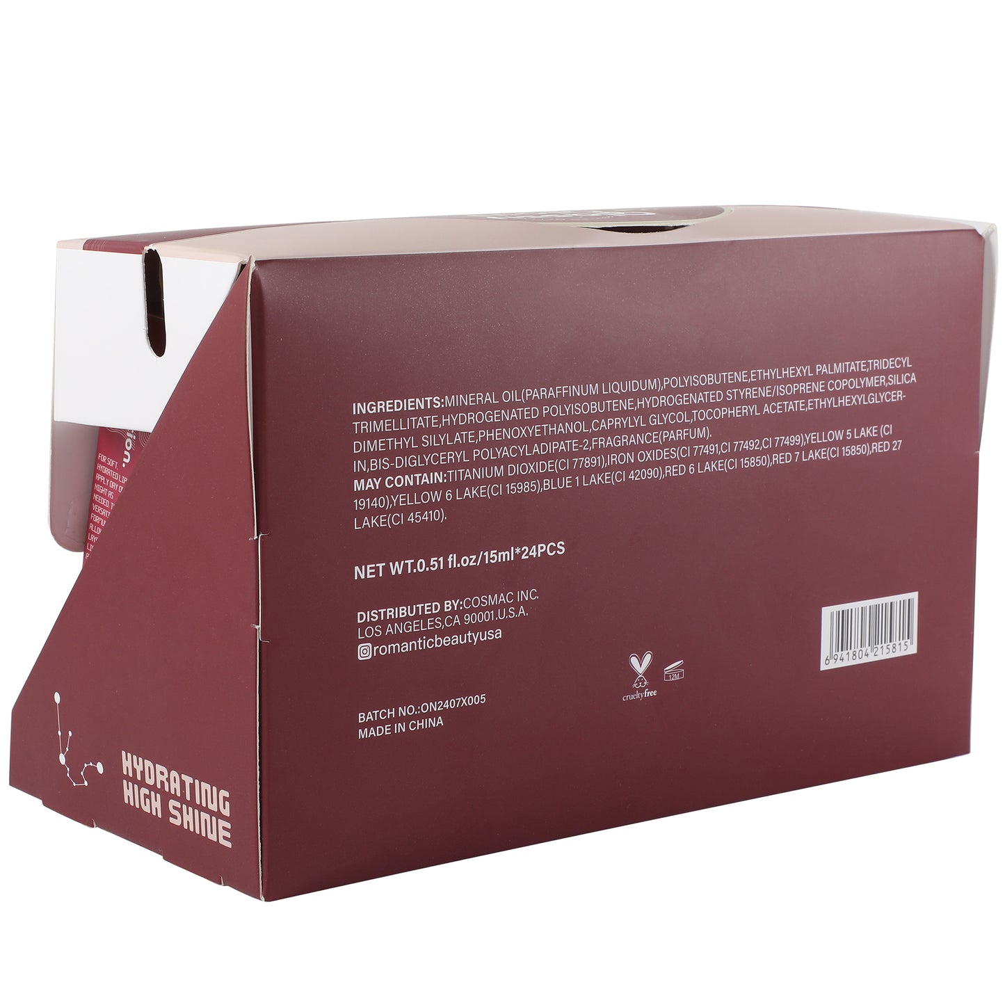 Glassy Glow Lip Butter Balm - Romantic Beauty | Wholesale Makeup