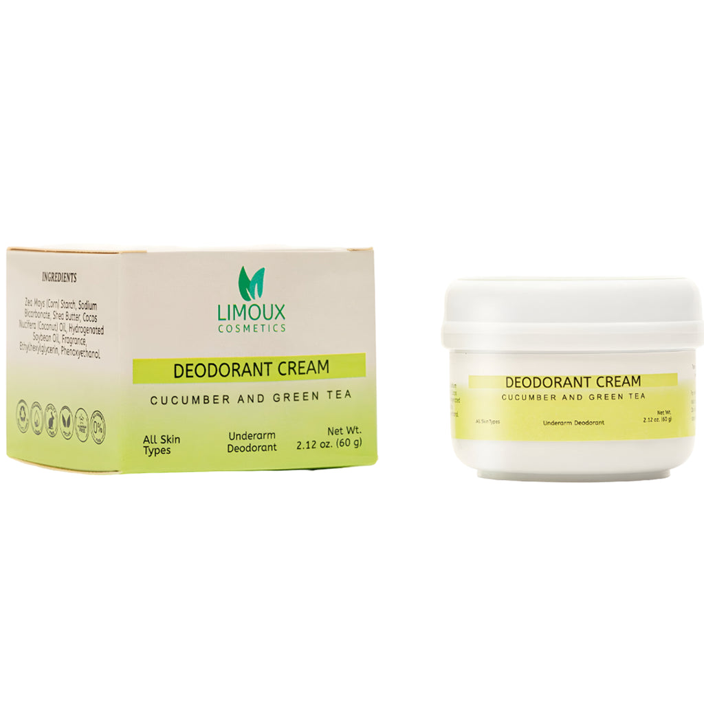 Deodorant Cream Cucumber And Green Tea Limoux Cosmetics  | Wholesale Makeup