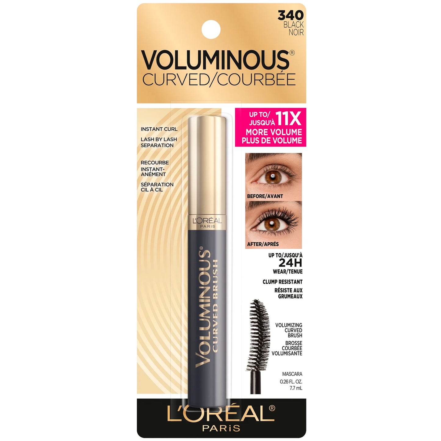 Voluminous Original Curved Brush Mascara Loreal | Wholesale Makeup