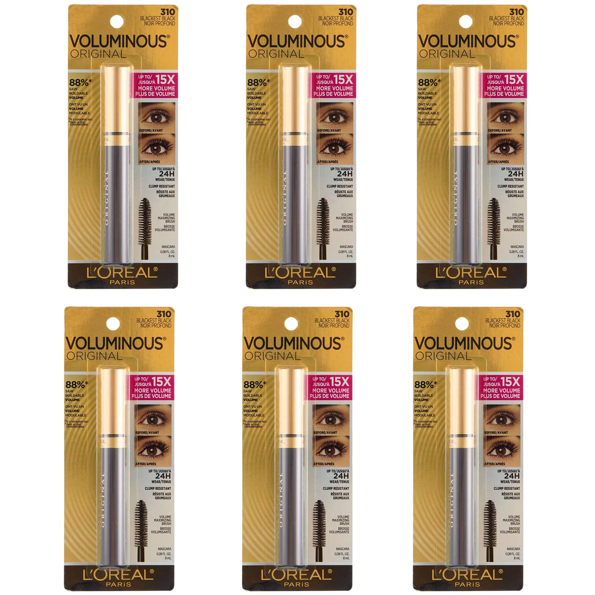 Voluminous Original Mascara 310 Black Loreal | Wholesale Makeup