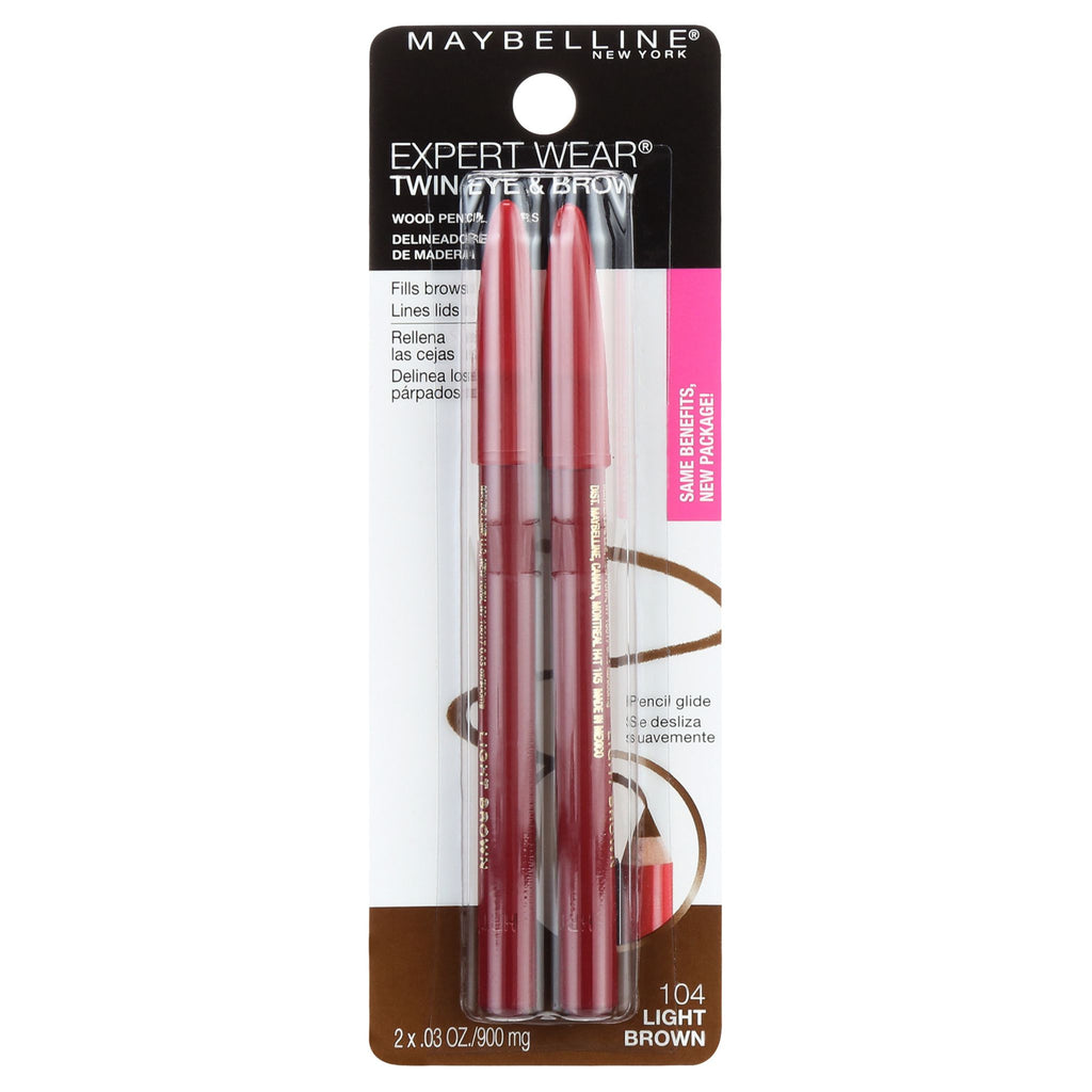 Maybelline Expert Eyes Twin Pencils Light Brown