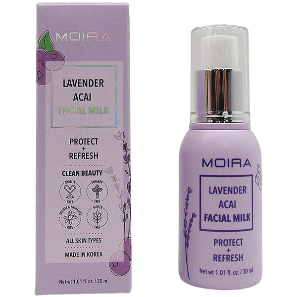 Facial Milk Lavender Acai Moira Beauty | Wholesale Makeup