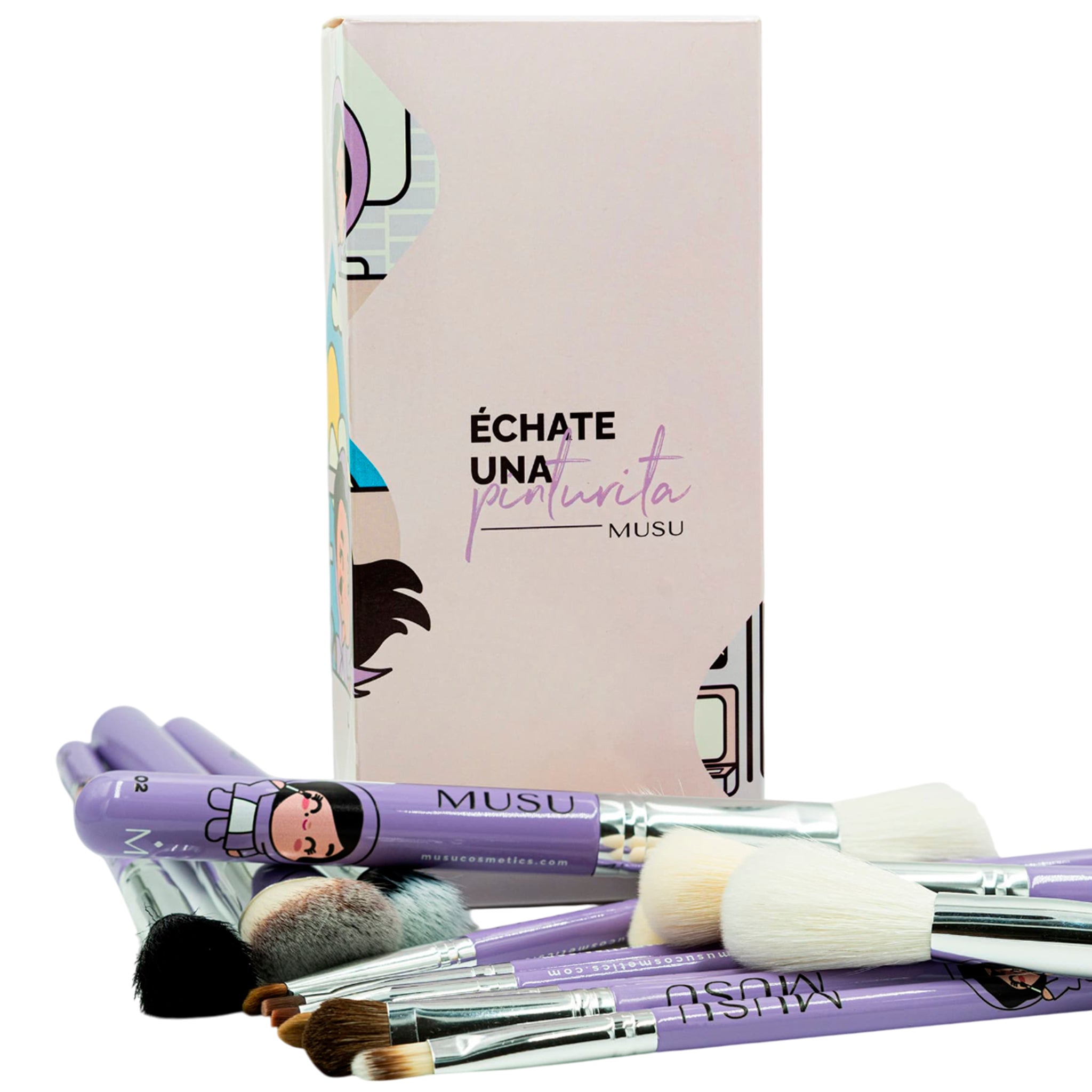 Brush Set Echate Una Pinturita - Musu Cosmetics | Wholesale Makeup