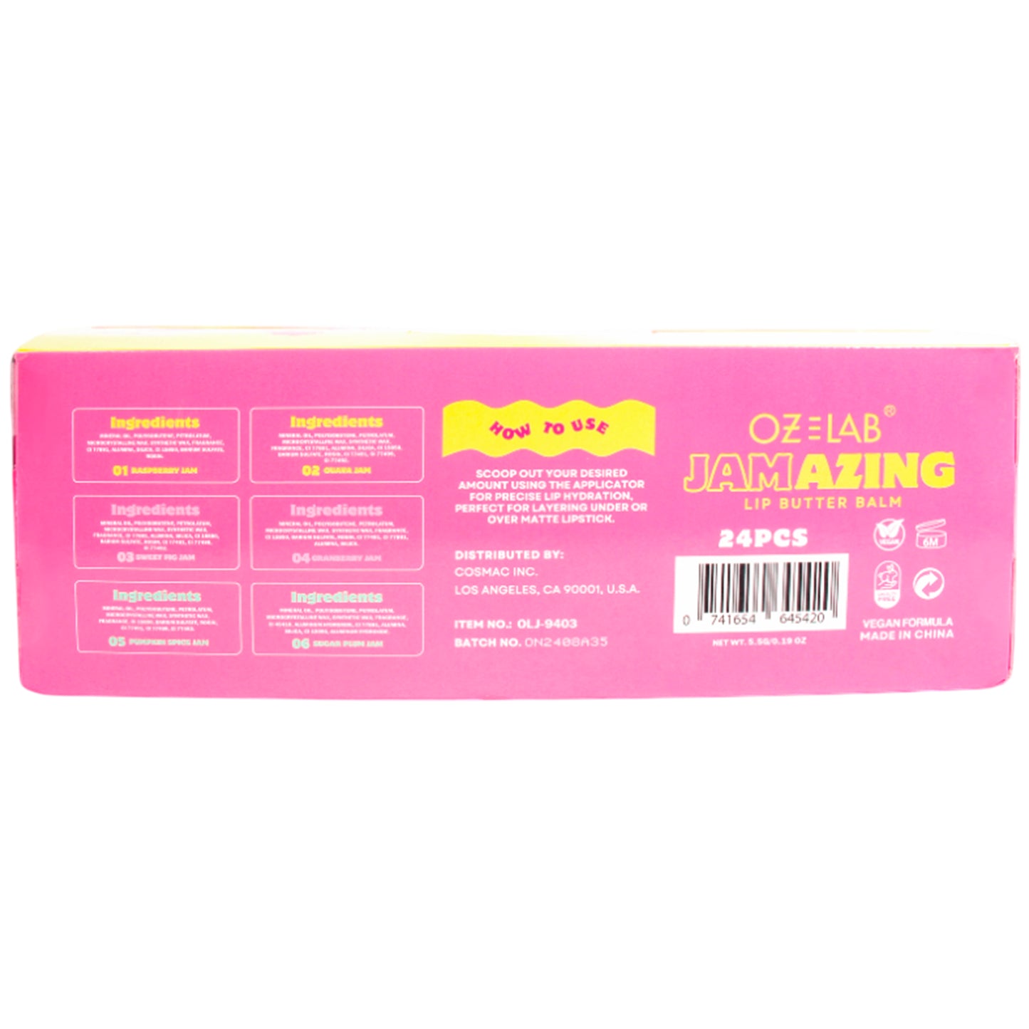 Oz Lab Jamazin Lip Butter Balm | Wholesale Makeup