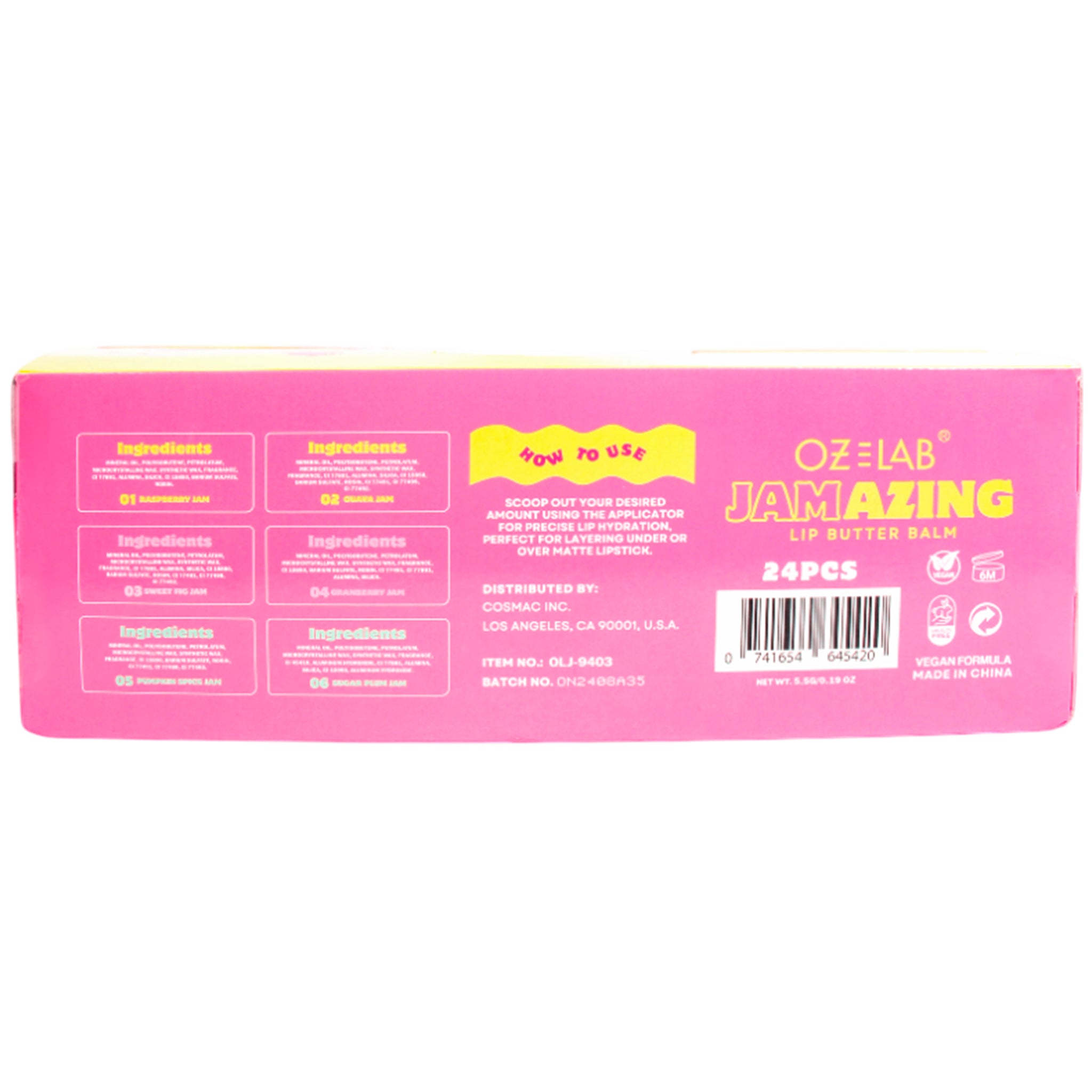 Oz Lab Jamazin Lip Butter Balm | Wholesale Makeup