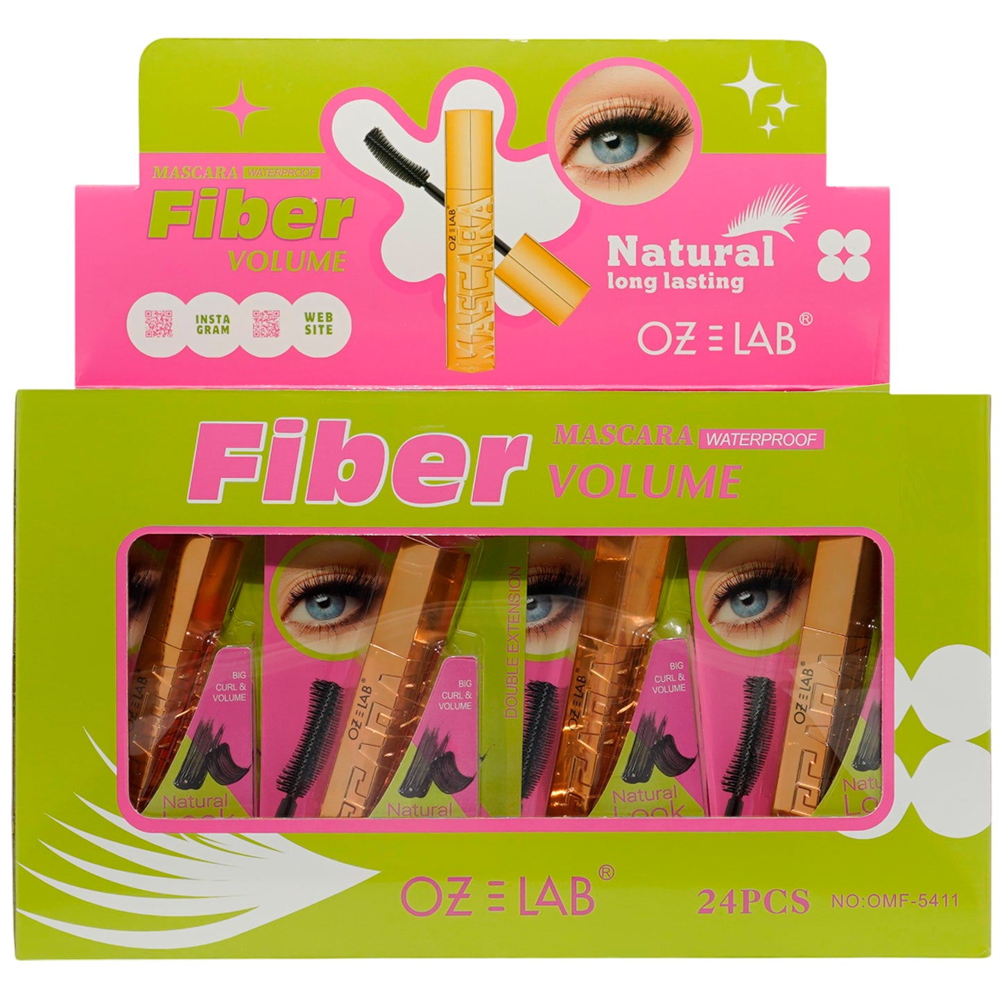 Double Extension Fiber Mascara Oz Lab | Wholesale Makeup