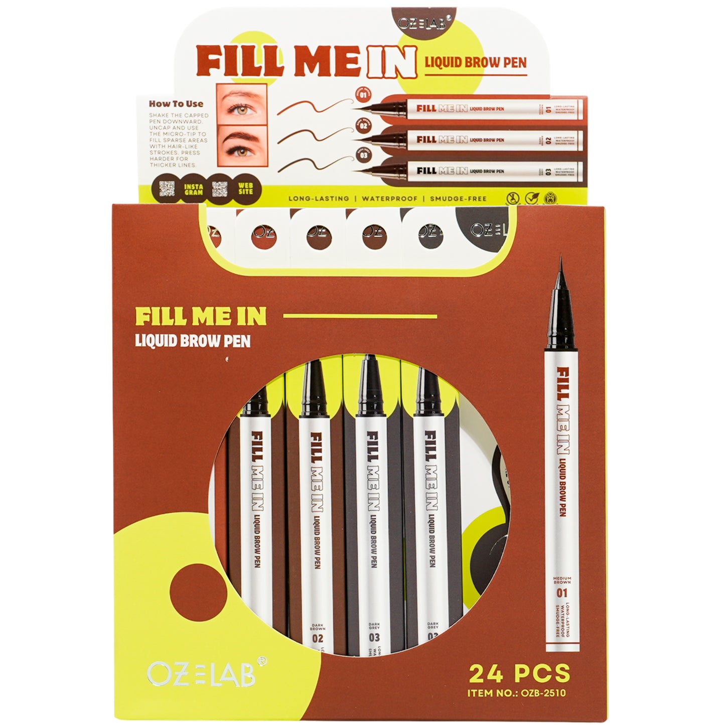 Fill Me In Liquid Brow Pen - Oz Lab | Wholesale Makeup