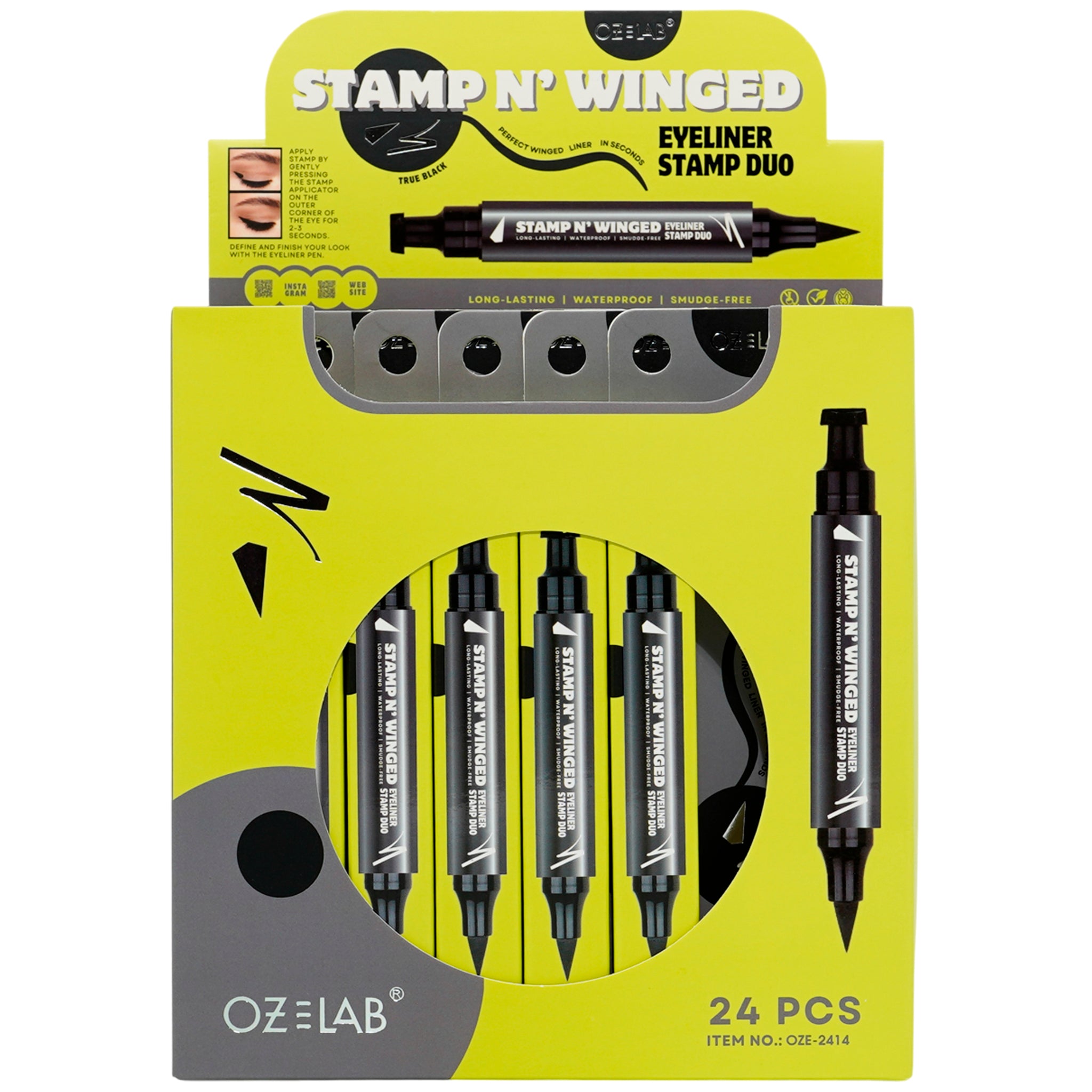Stamp N' Winged Eyeliner Stamp Duo - Oz Lab | Wholesale Makeup