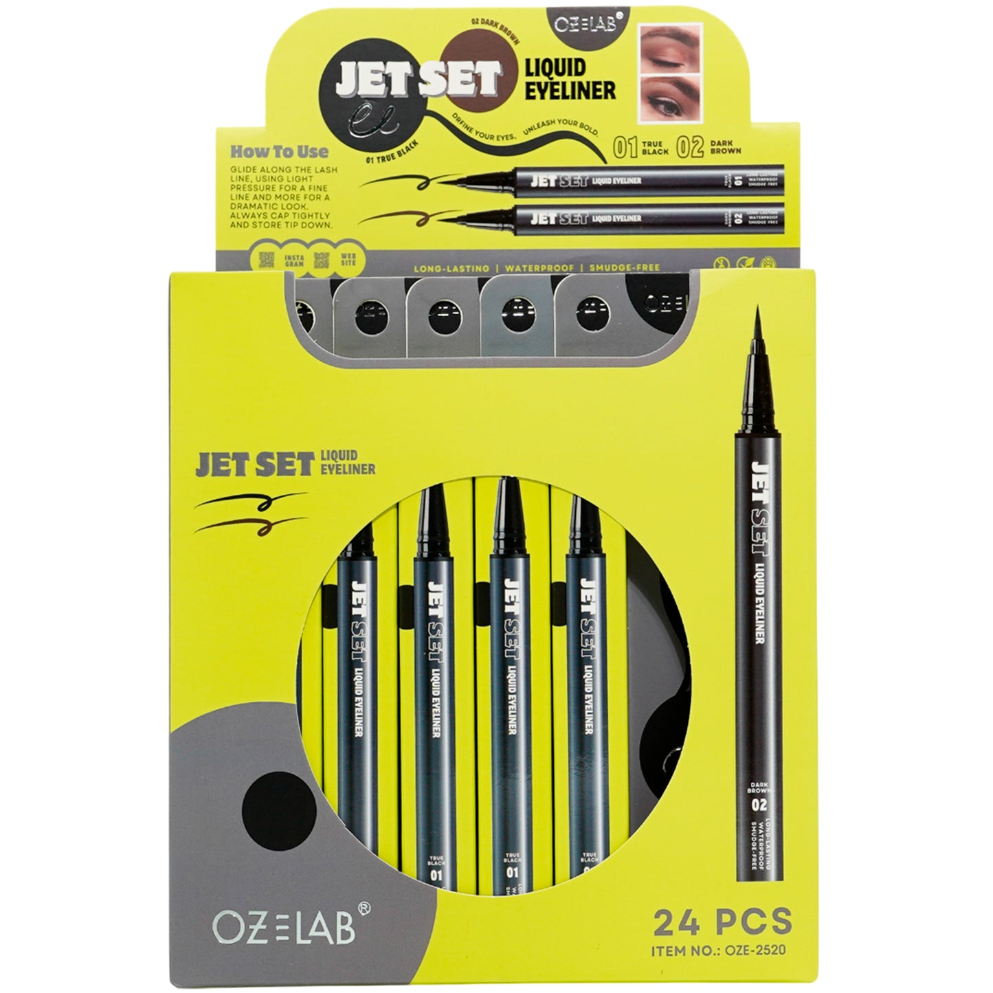Jet Set Liquid Eyeliner - Oz Lab | Wholesale Makeup