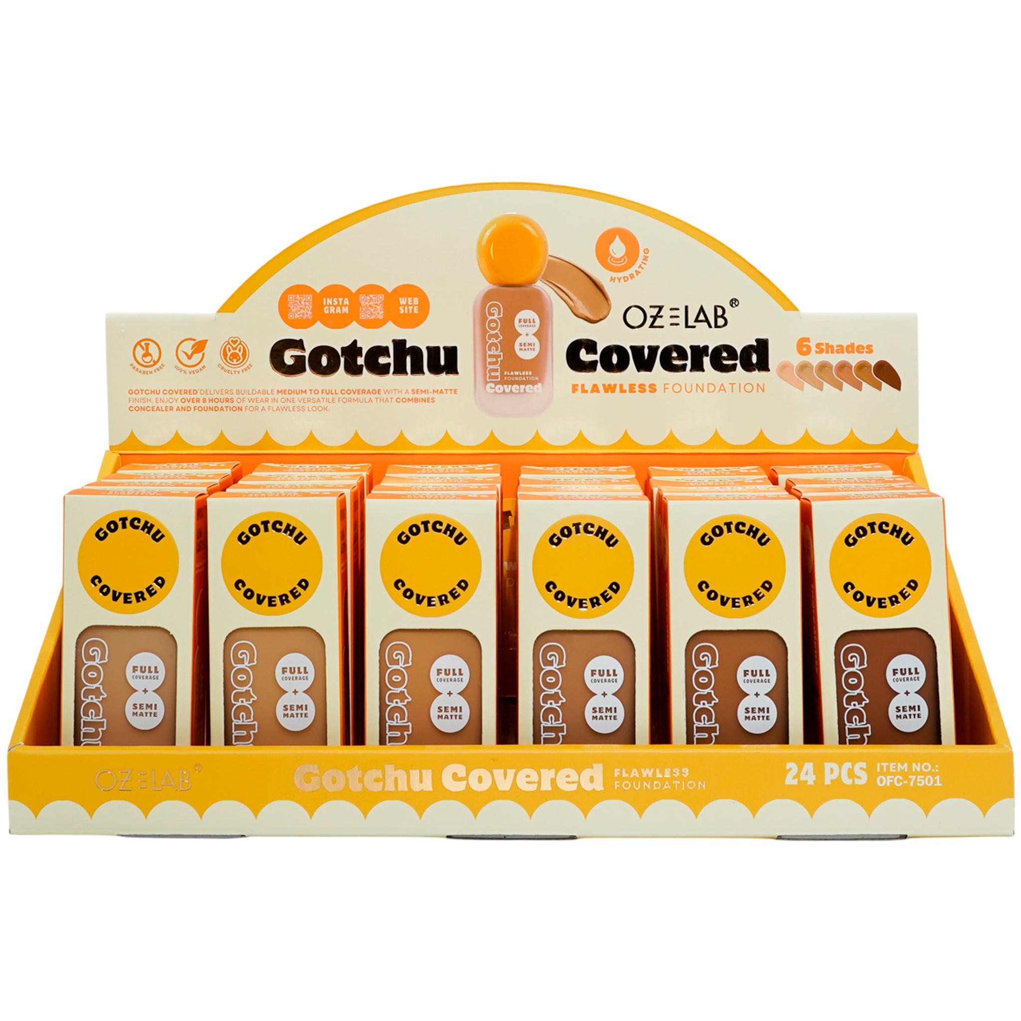 Gotchu Covered Flawless Foundation Oz Lab | Wholesale Makeup