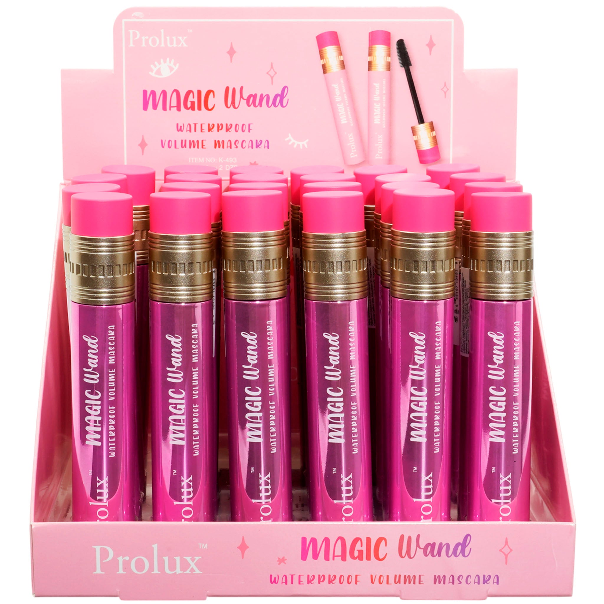 Magic Wand Waterproof Volume Mascara Prolux | Wholesale Makeup