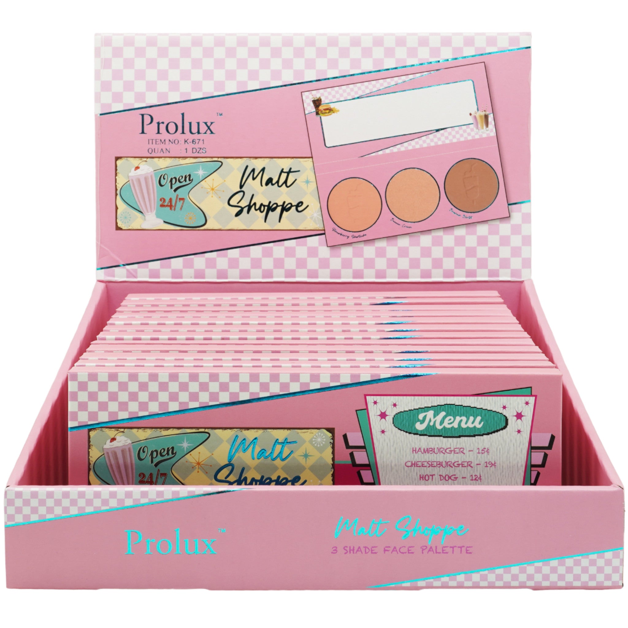 Malt Shope Face Palette - Prolux | Wholesale Makeup – wholesalemakeup.com